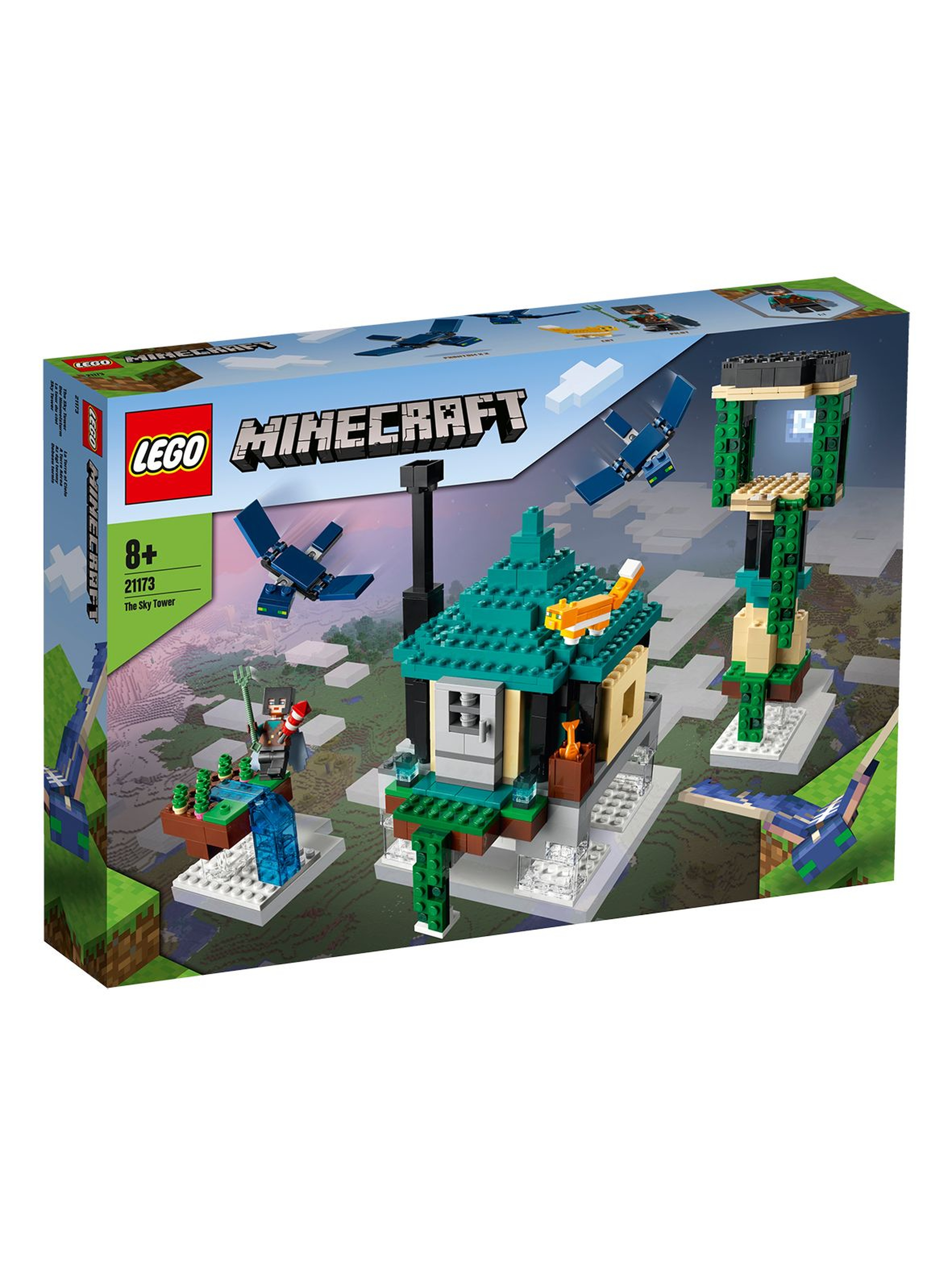 Klocki LEGO Minecraft - Podniebna wieża 21173-  565 elementów, wiek 8 +