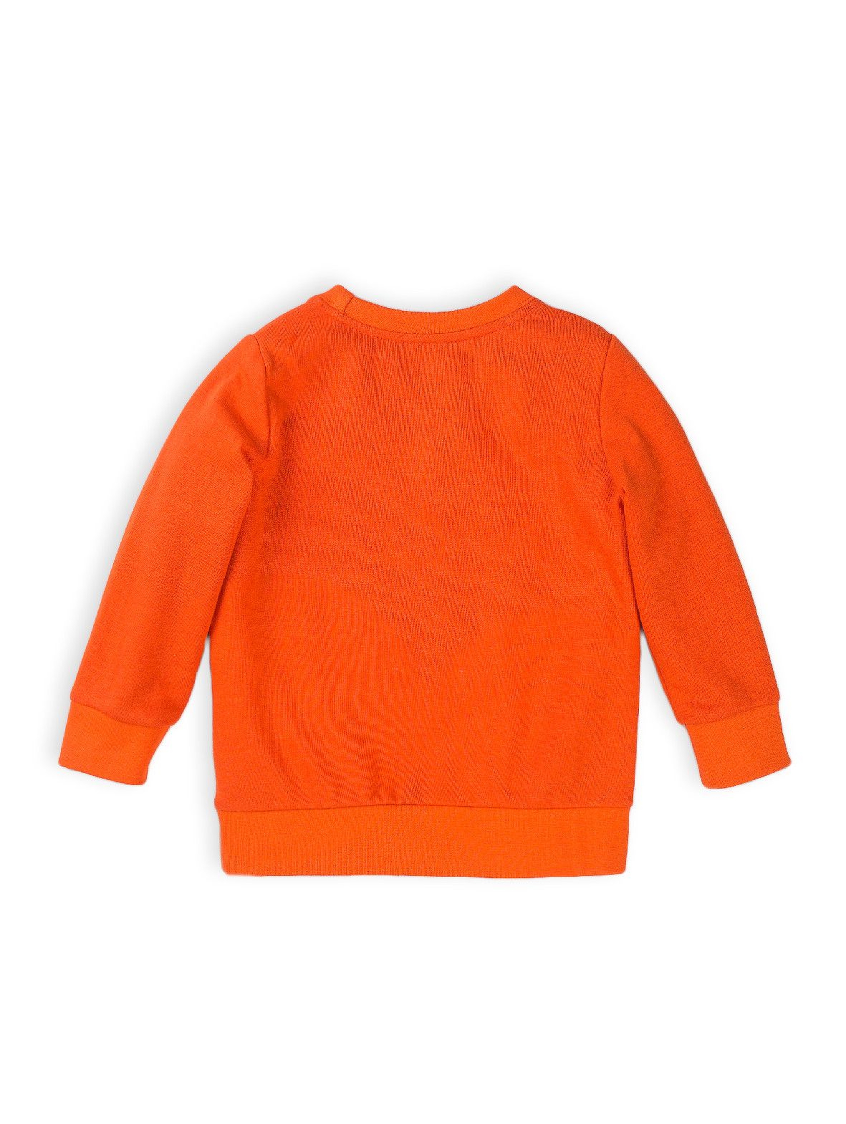 Bluza dresowa chłopięca pomarańczowa