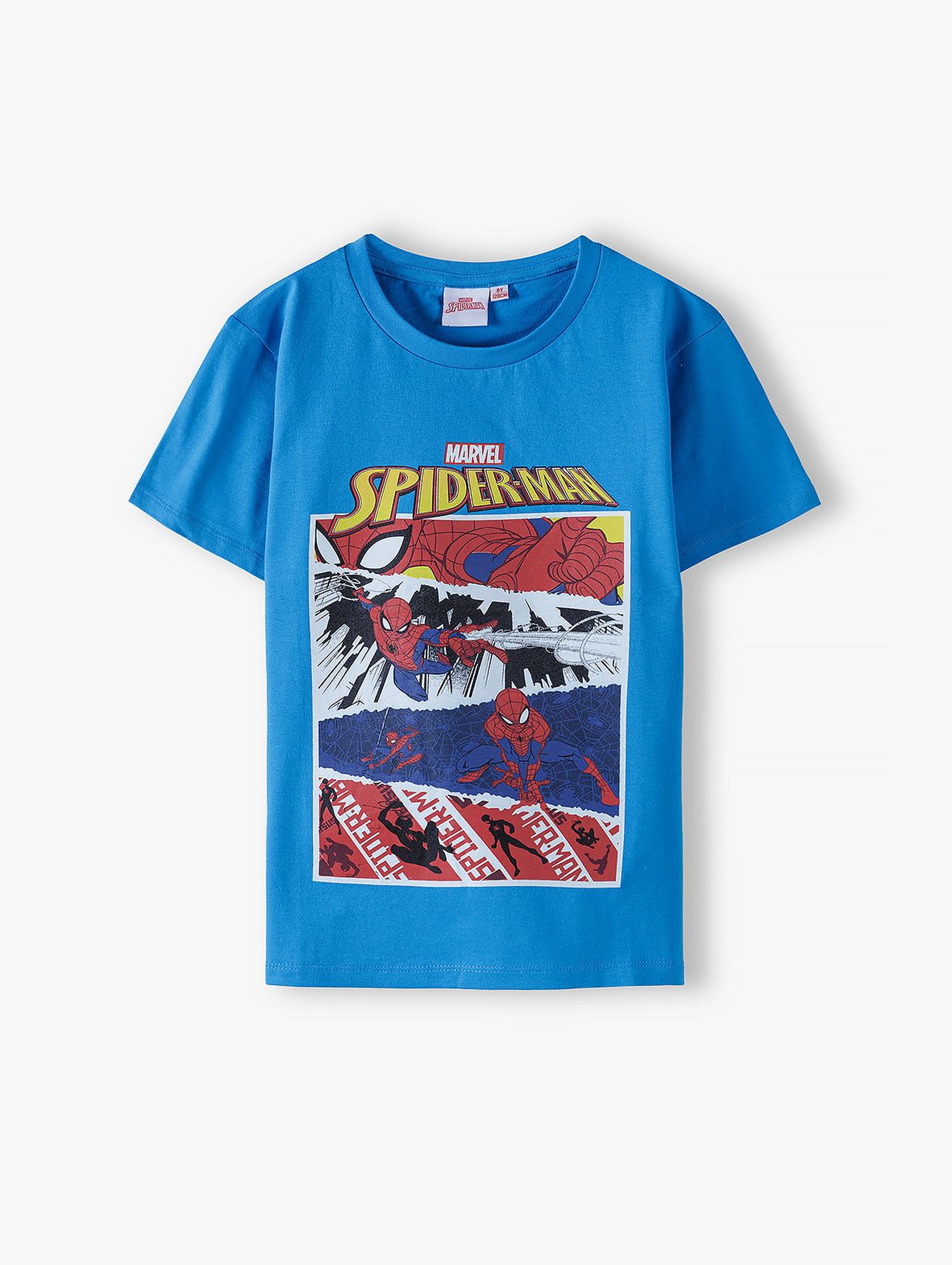 T-shirt chłopięcy Spider-Man niebieski