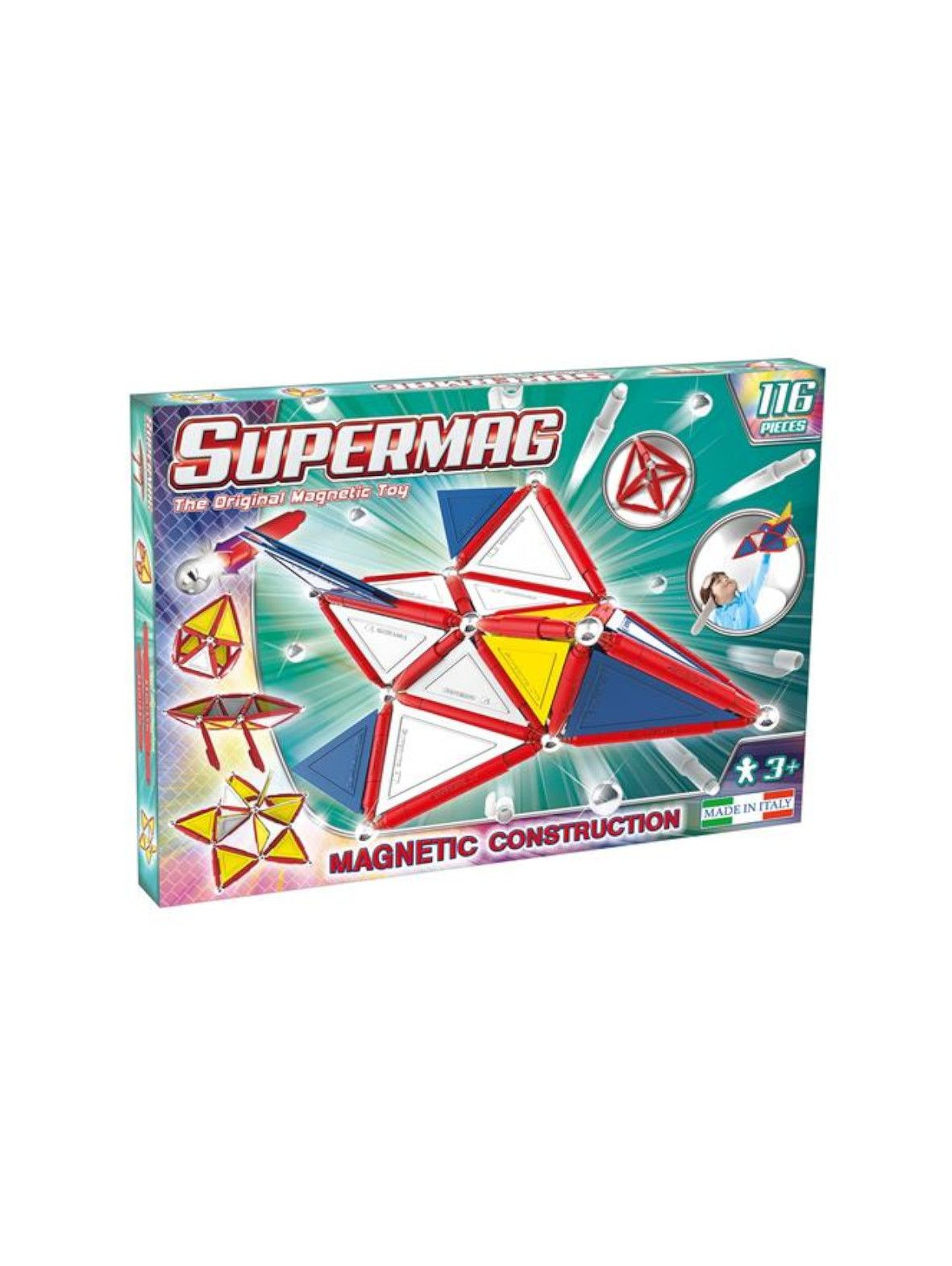 Supermag Toys - klocki magnetyczne Tags Primary 116el wiek 3+