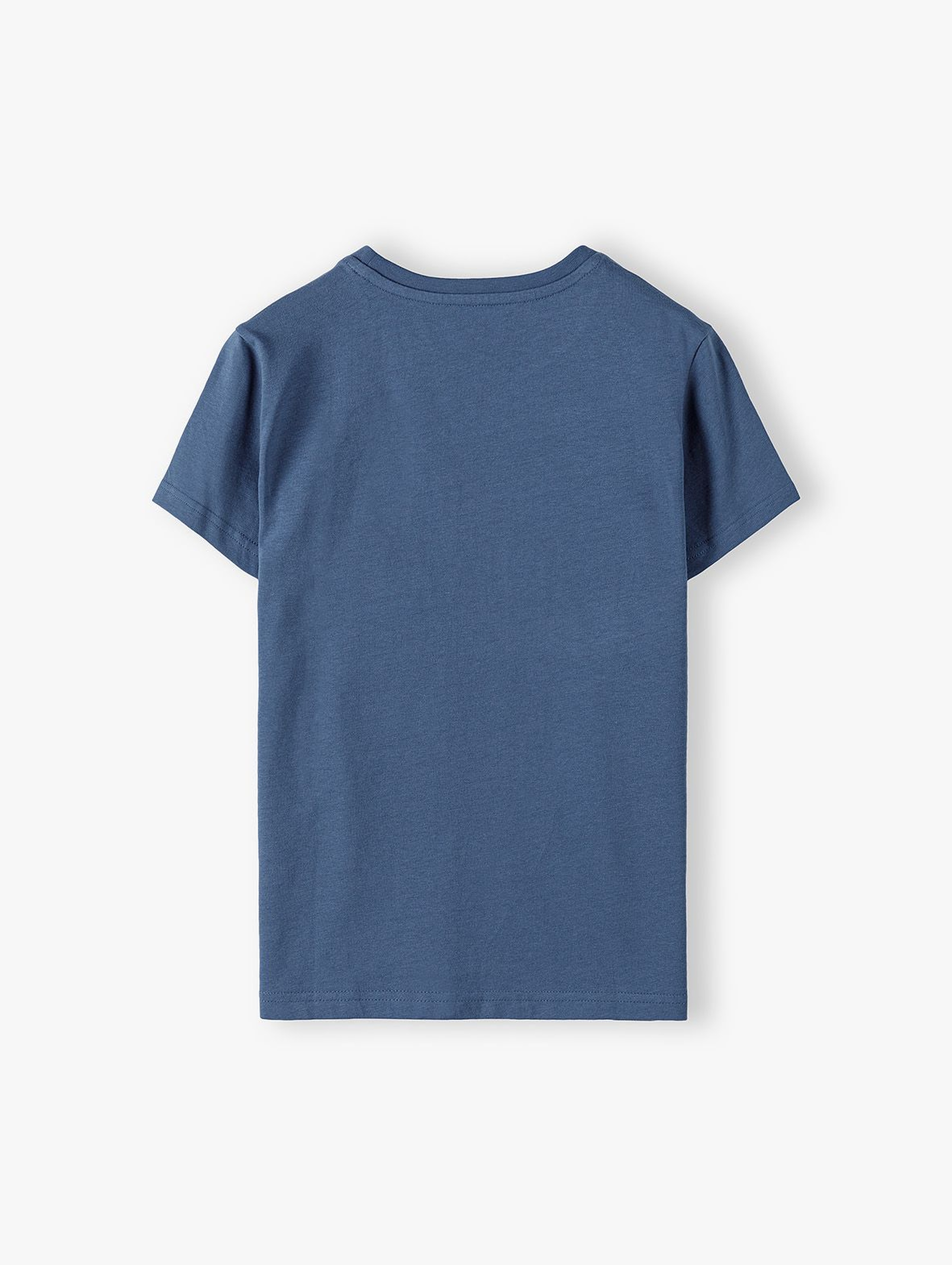 T-shirt chłopięcy z nadrukiem 3D- niebieski