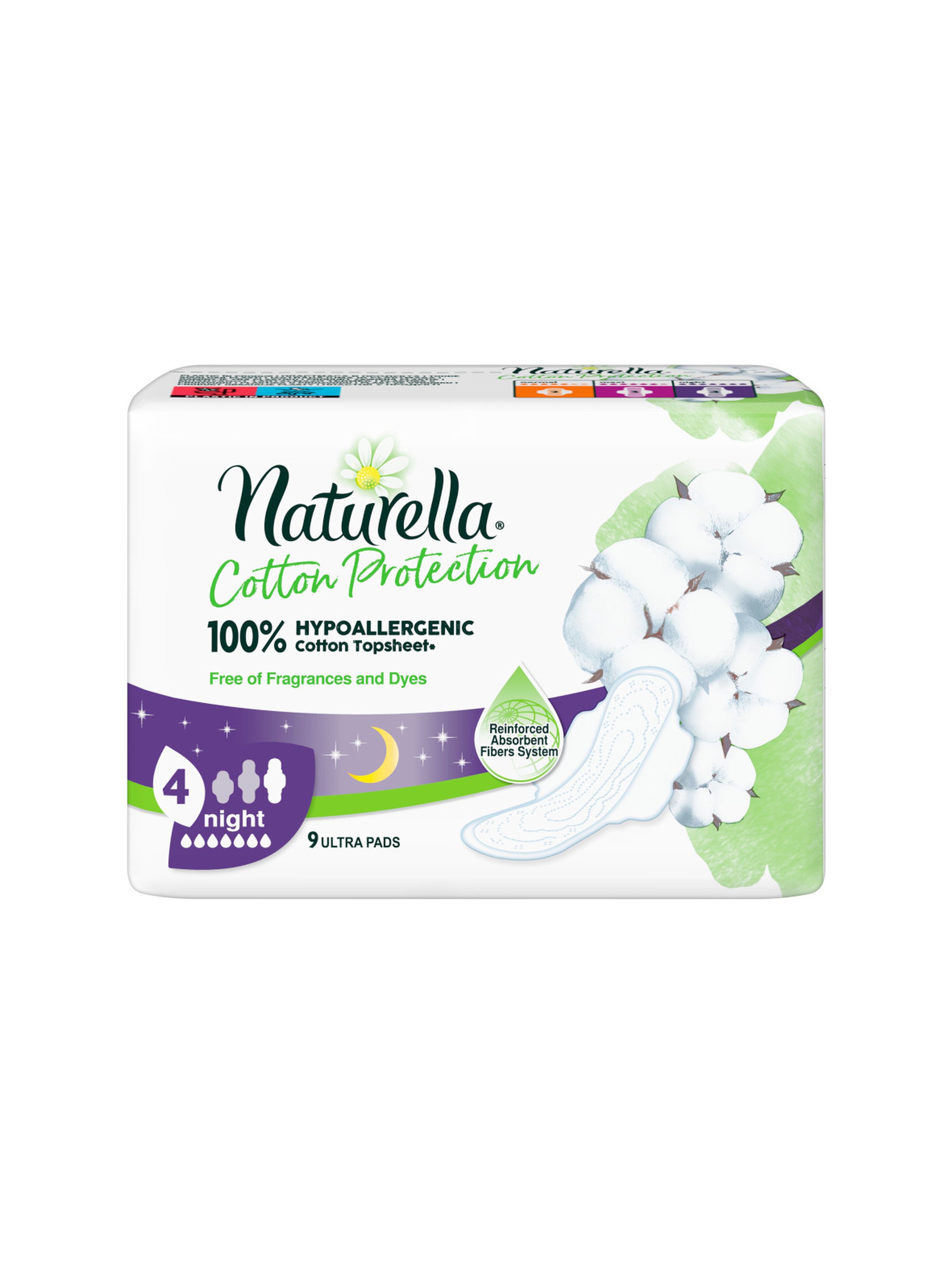 Naturella Cotton Protection Ultra Night Podpaski ze skrzydełkami x9