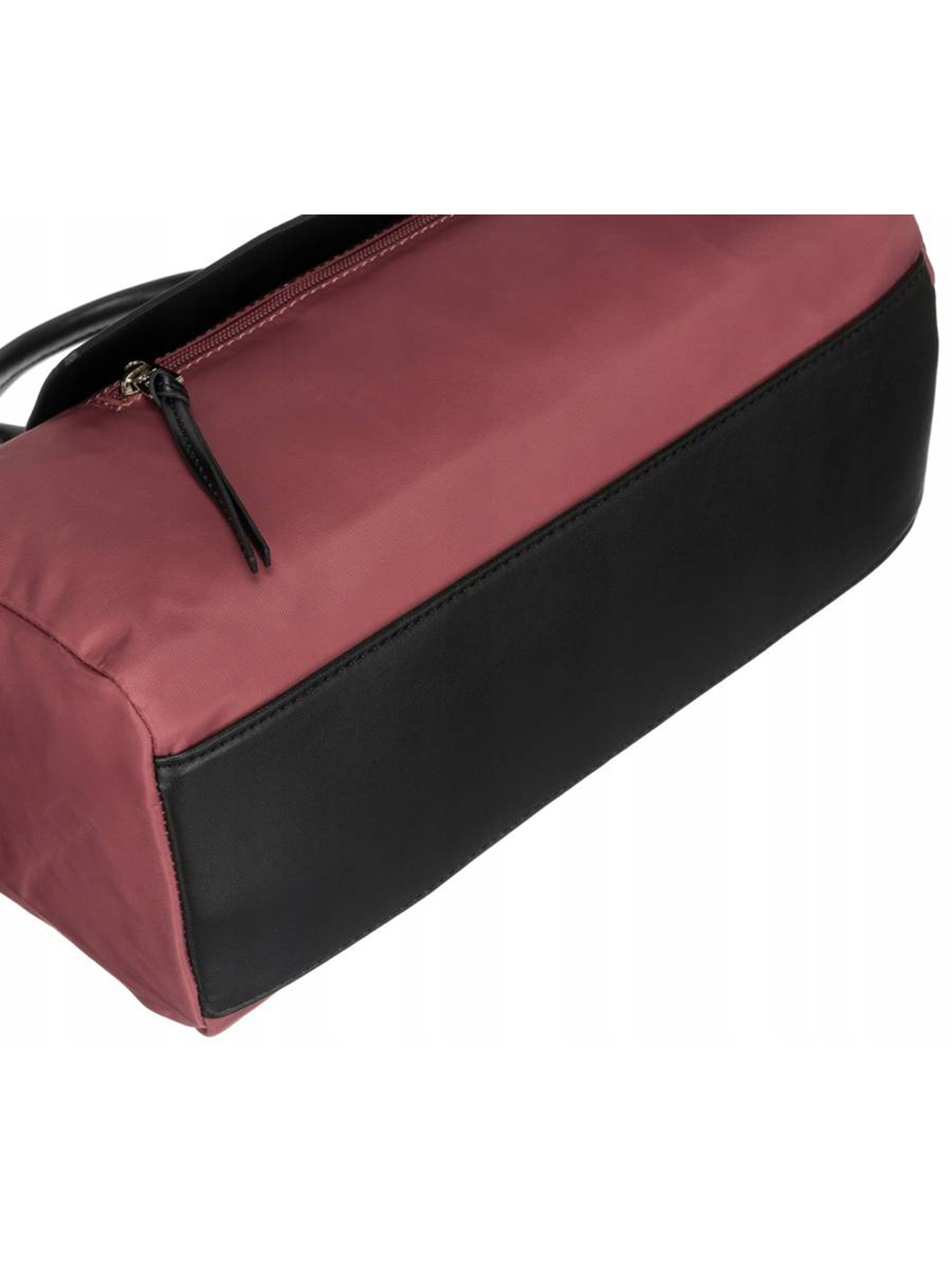 Poręczna, miejska torebka w kształcie bagietki — David Jones różowa