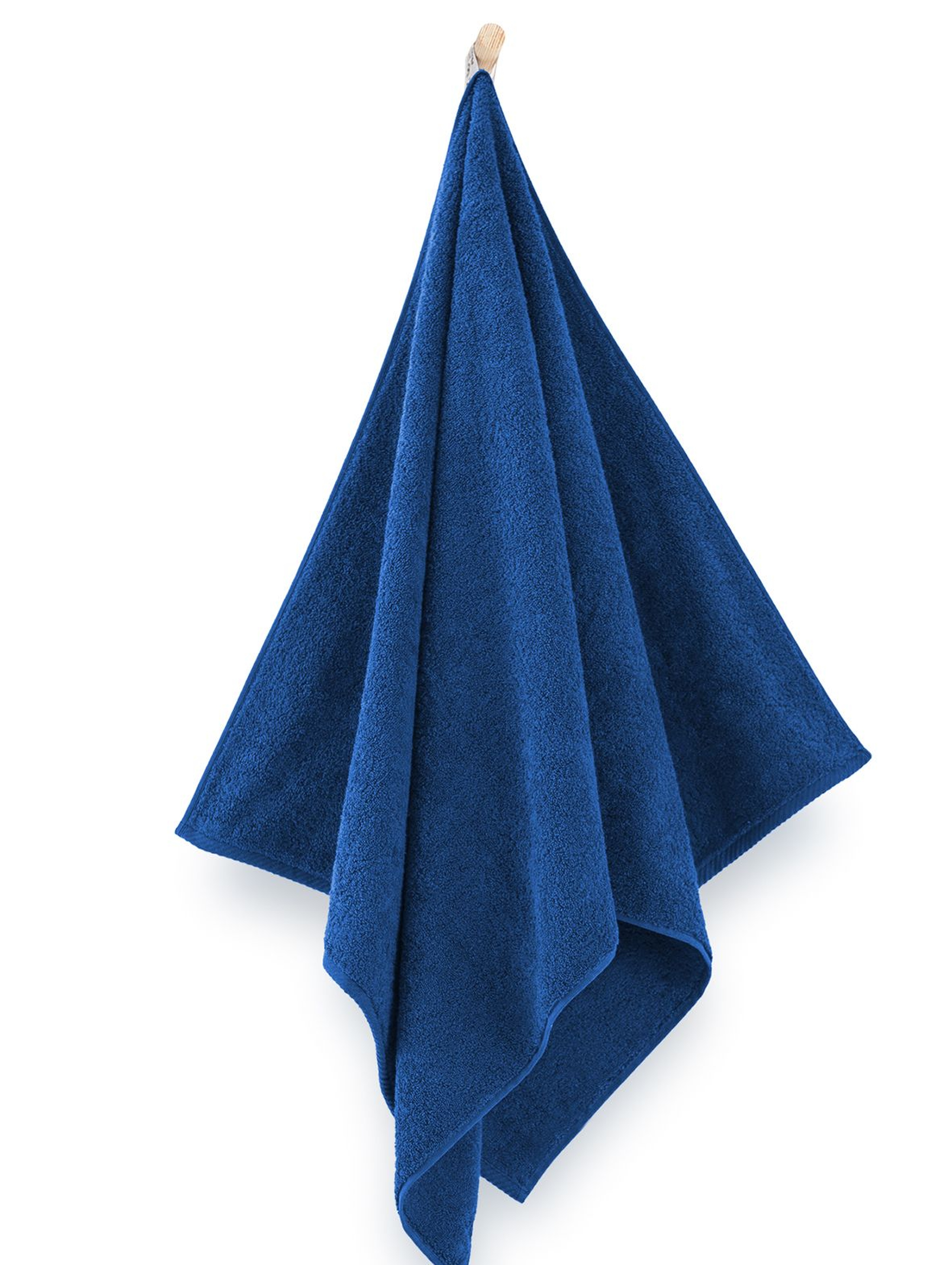 Ręcznik z bawełny egipskiej Kiwi - granatowy 50x100cm