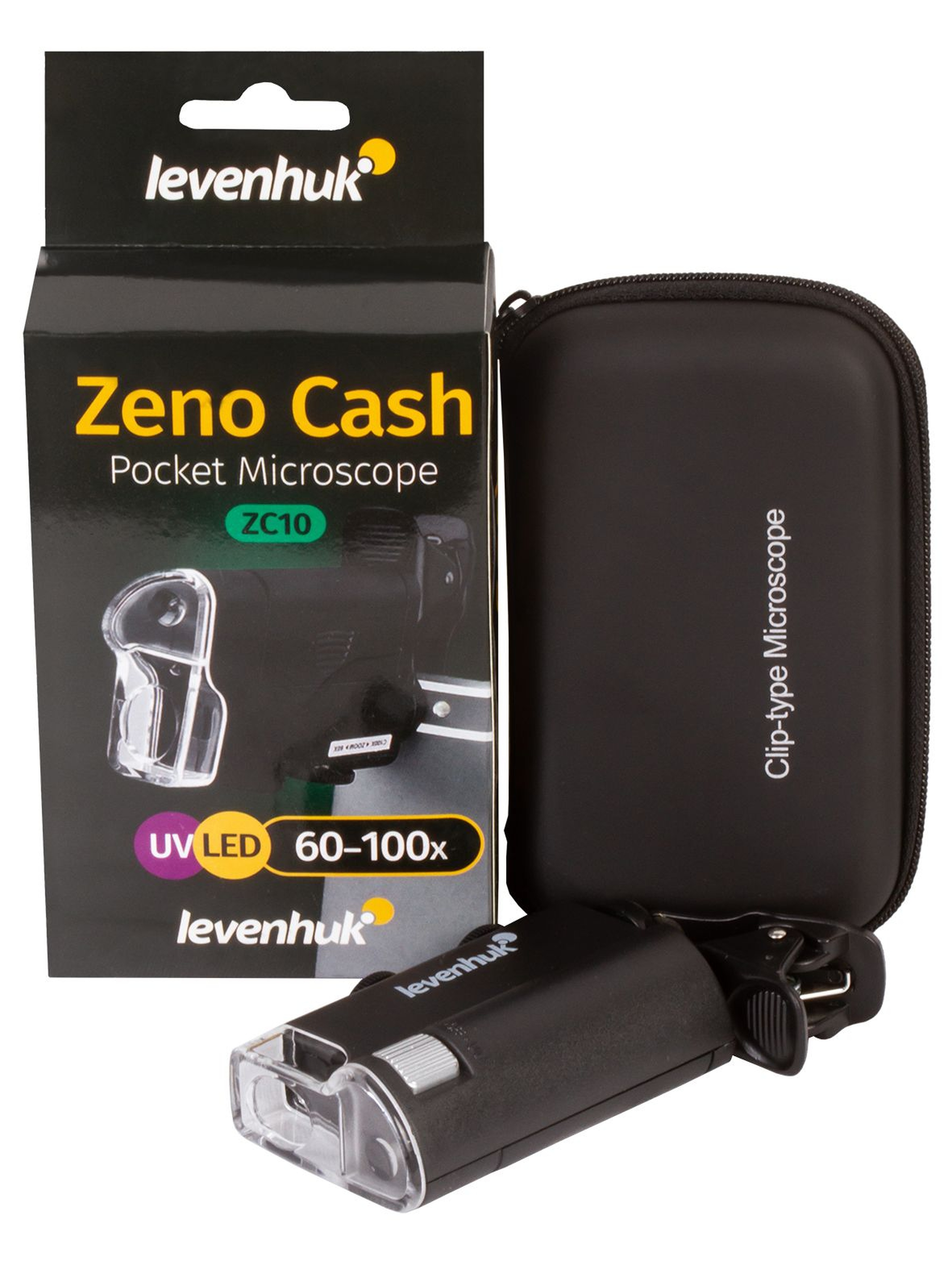 Mikroskop kieszonkowy Levenhuk Zeno Cash ZC10 - czarny