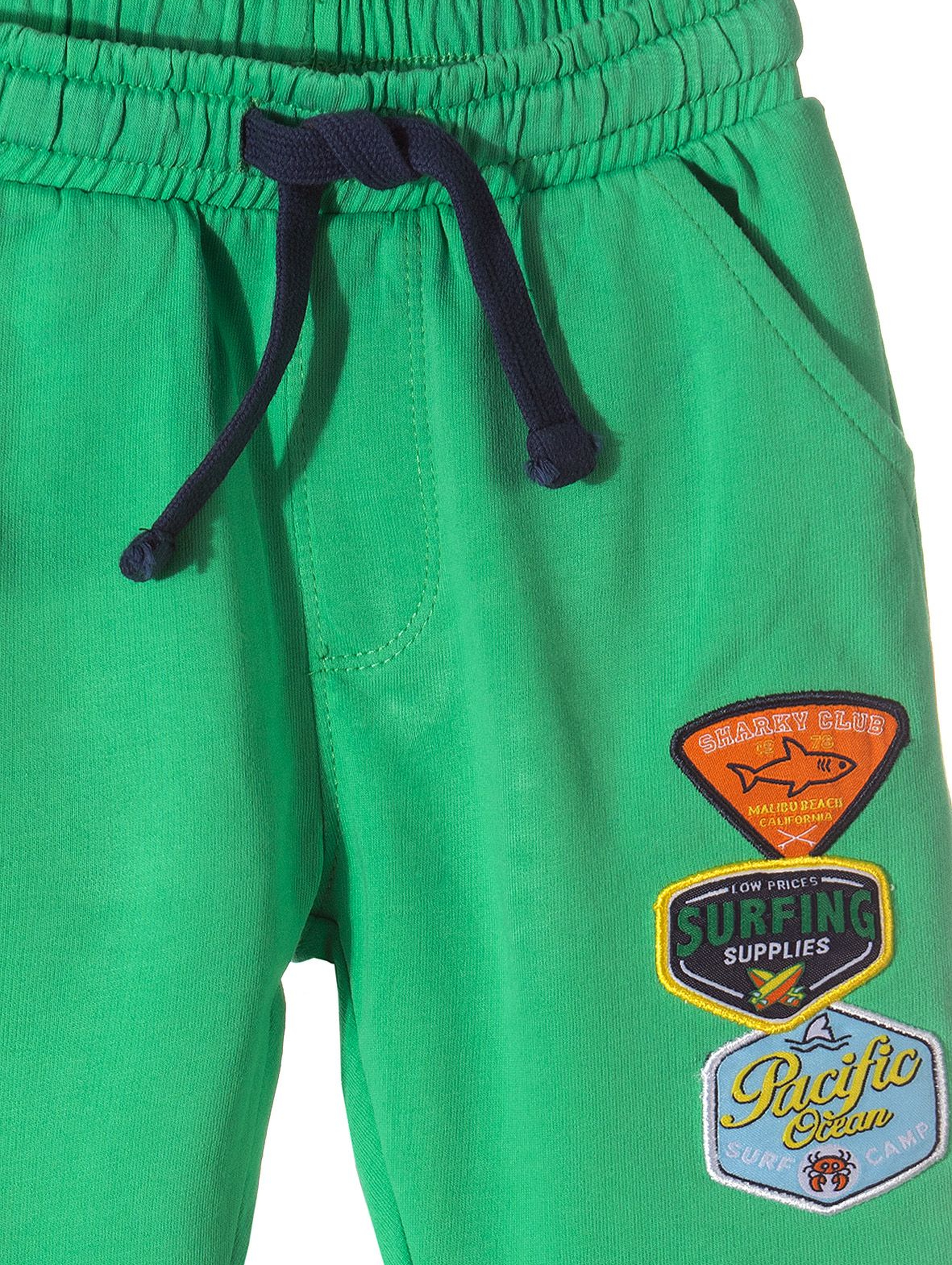 Spodnie dresowe chłopięce-zielone