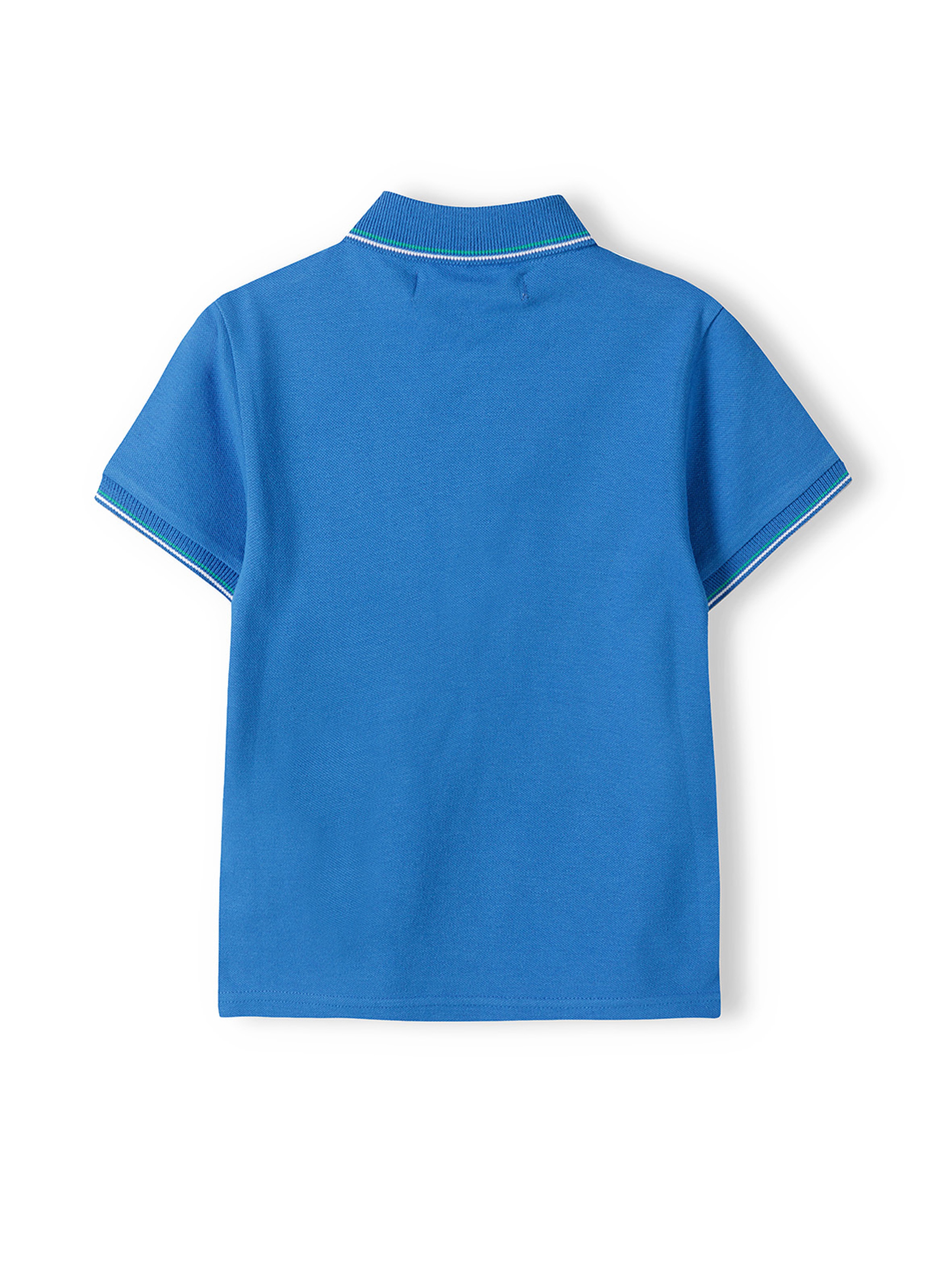 Bluzka polo dla chłopca z krótkim rękawem- niebieska