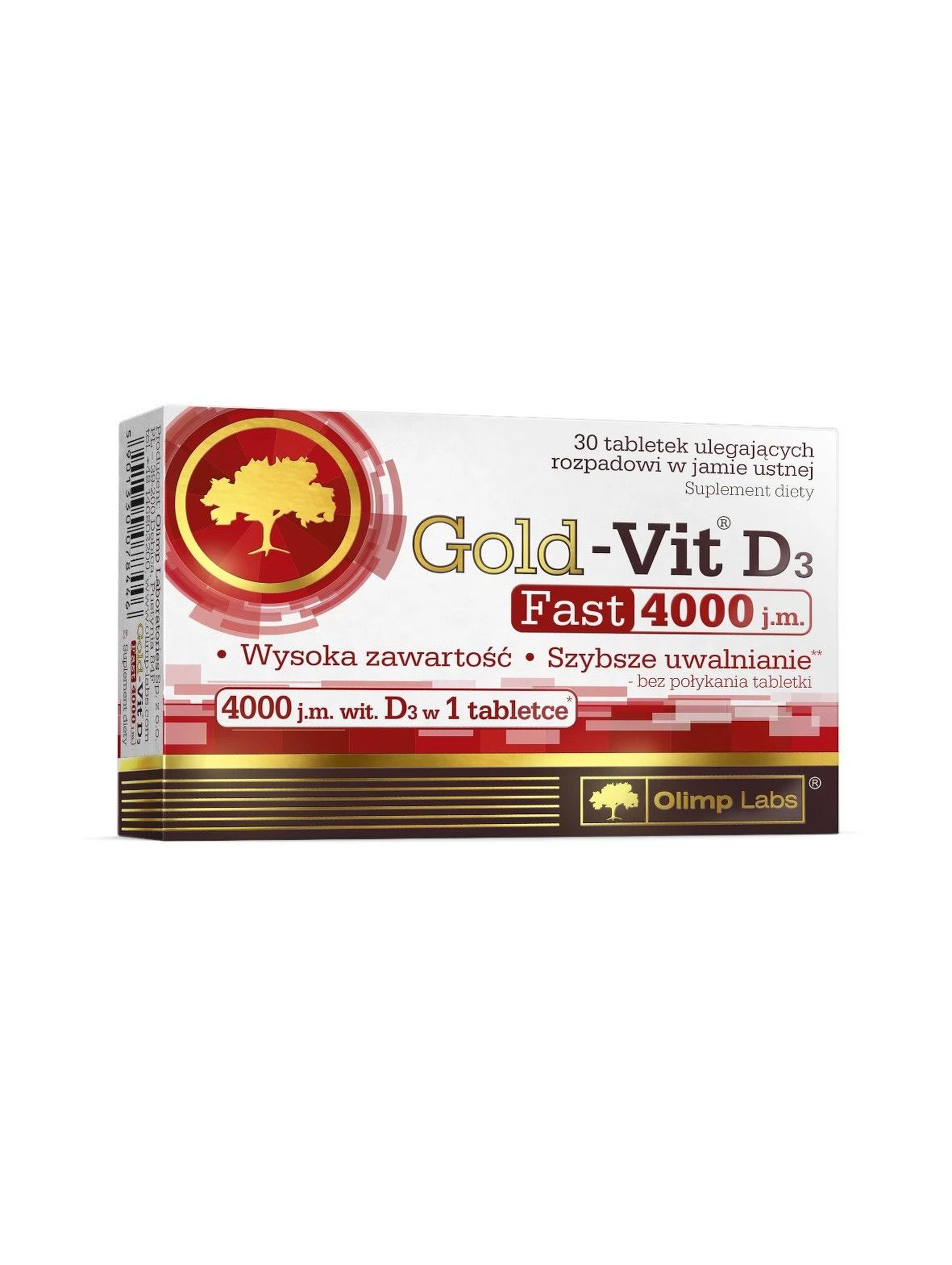 Gold-Vit D3 FAST 4000 j.m. - 30 tabletek