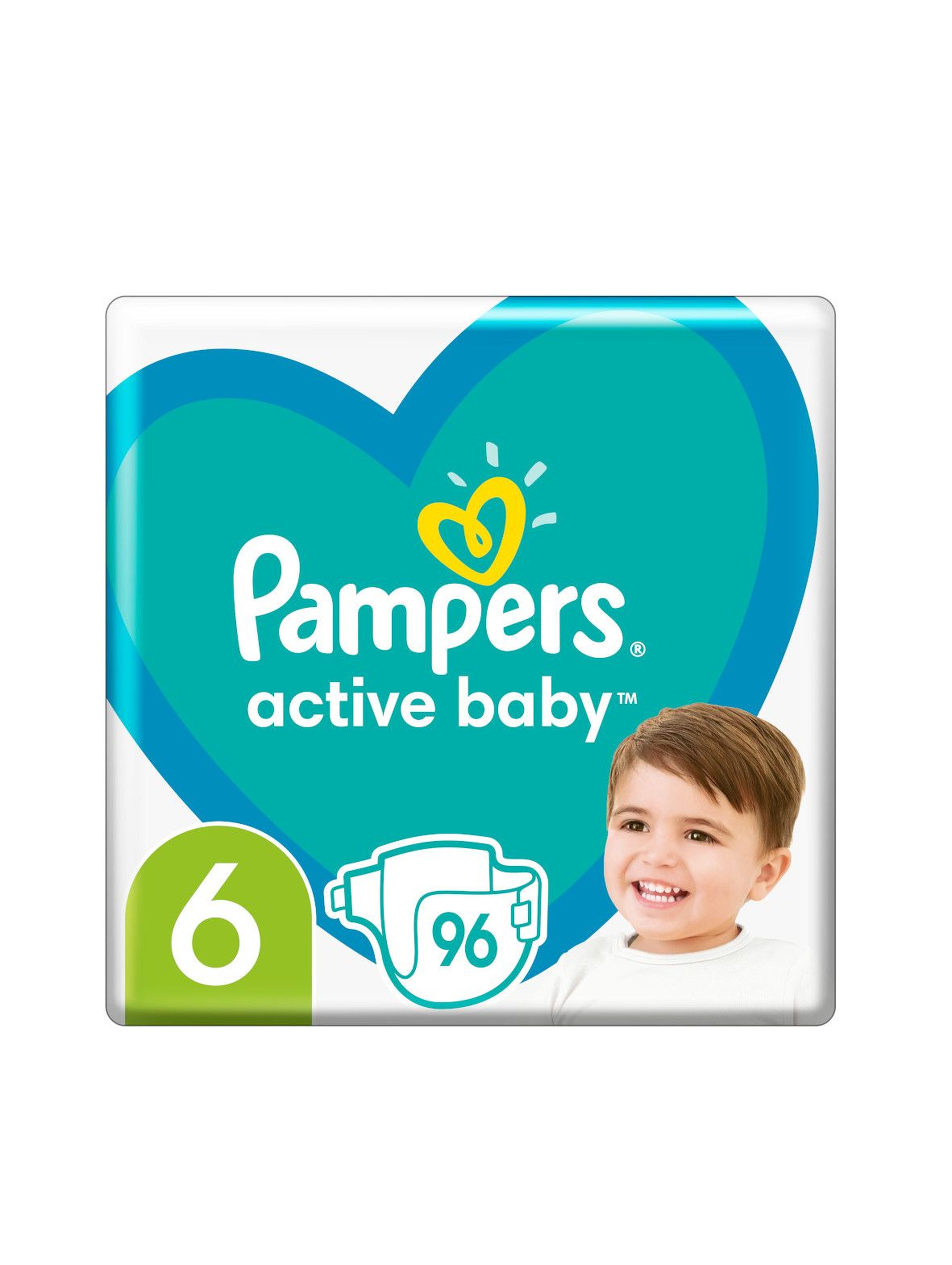 Pampers Active Baby, rozmiar 6, 96 pieluszek, 13kg-18kg