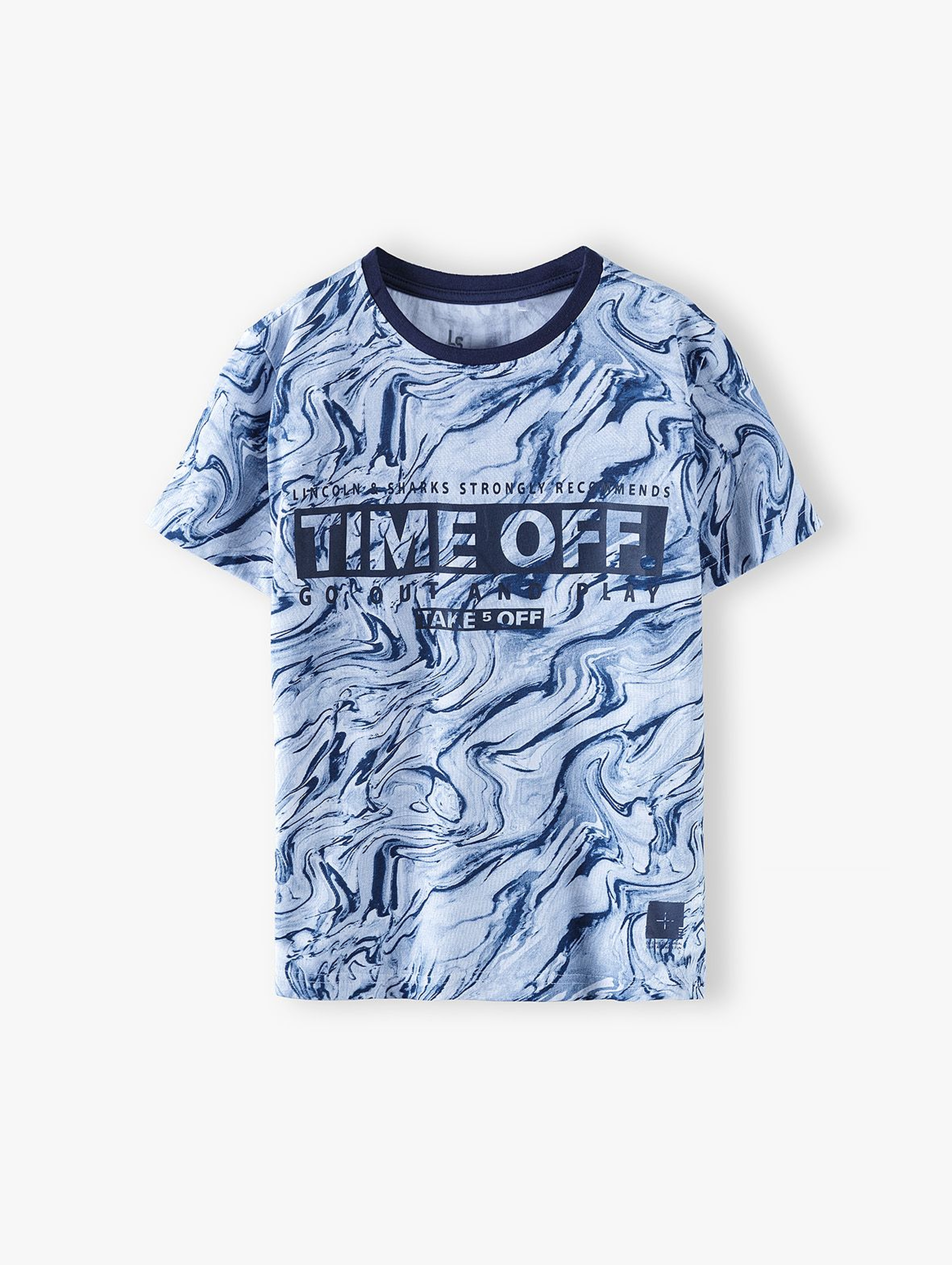 Bawełniany t-shirt chłopięcy Time off