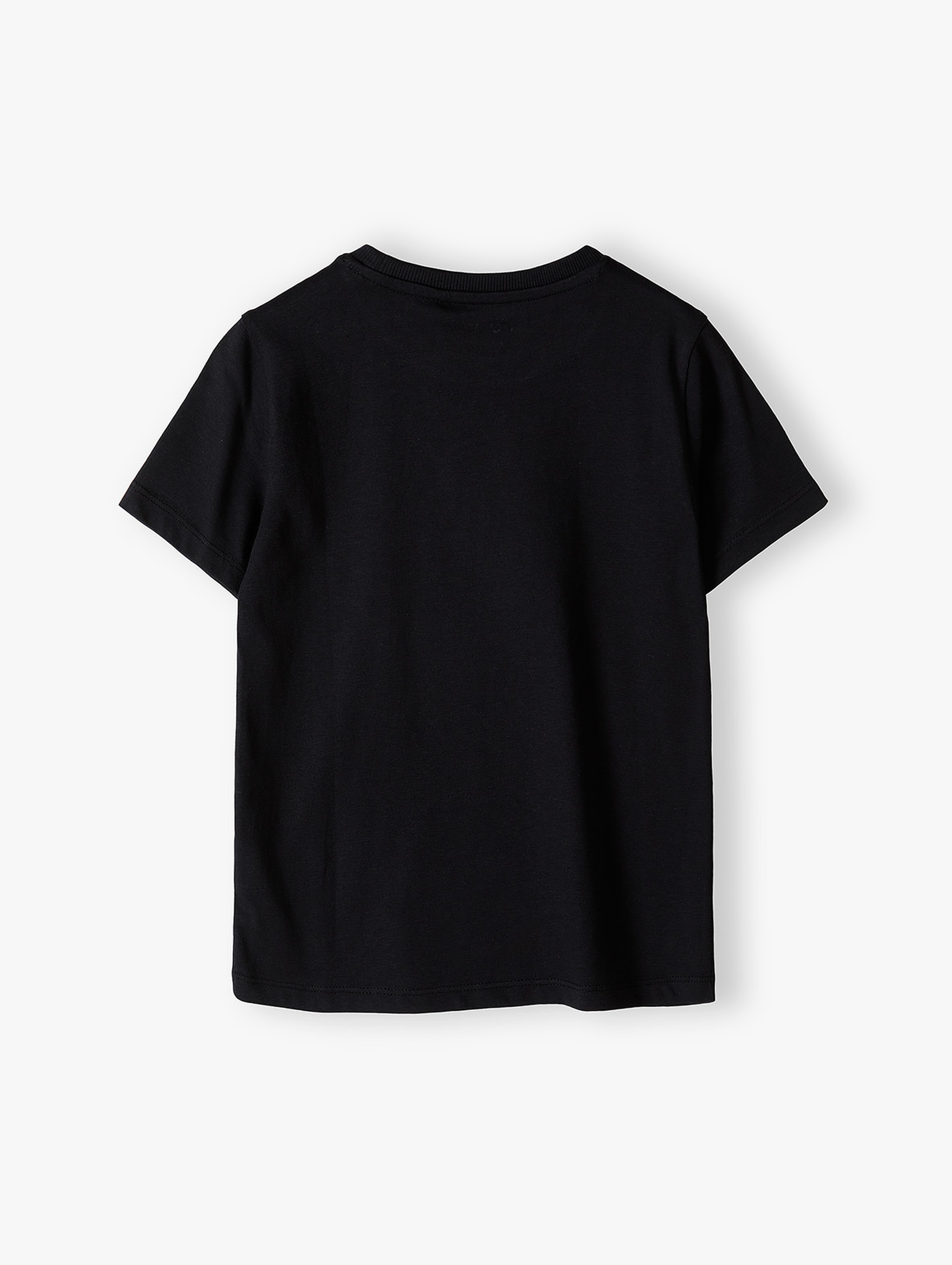 Czarny t-shirt z napisem - Superowo - 5.10.15.