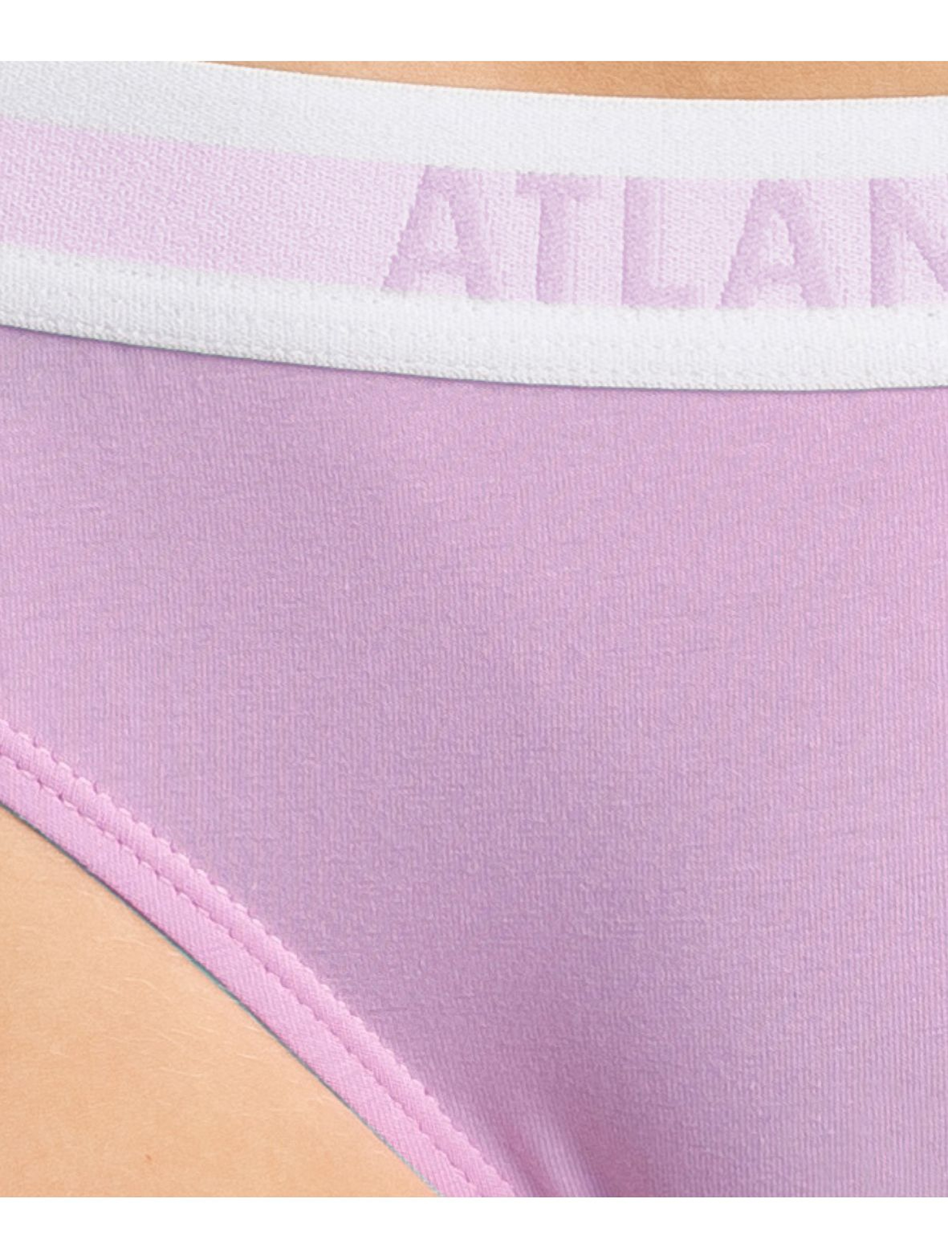 Figi damskie bikini Atlantic - różowe, zielone, czarne 3szt