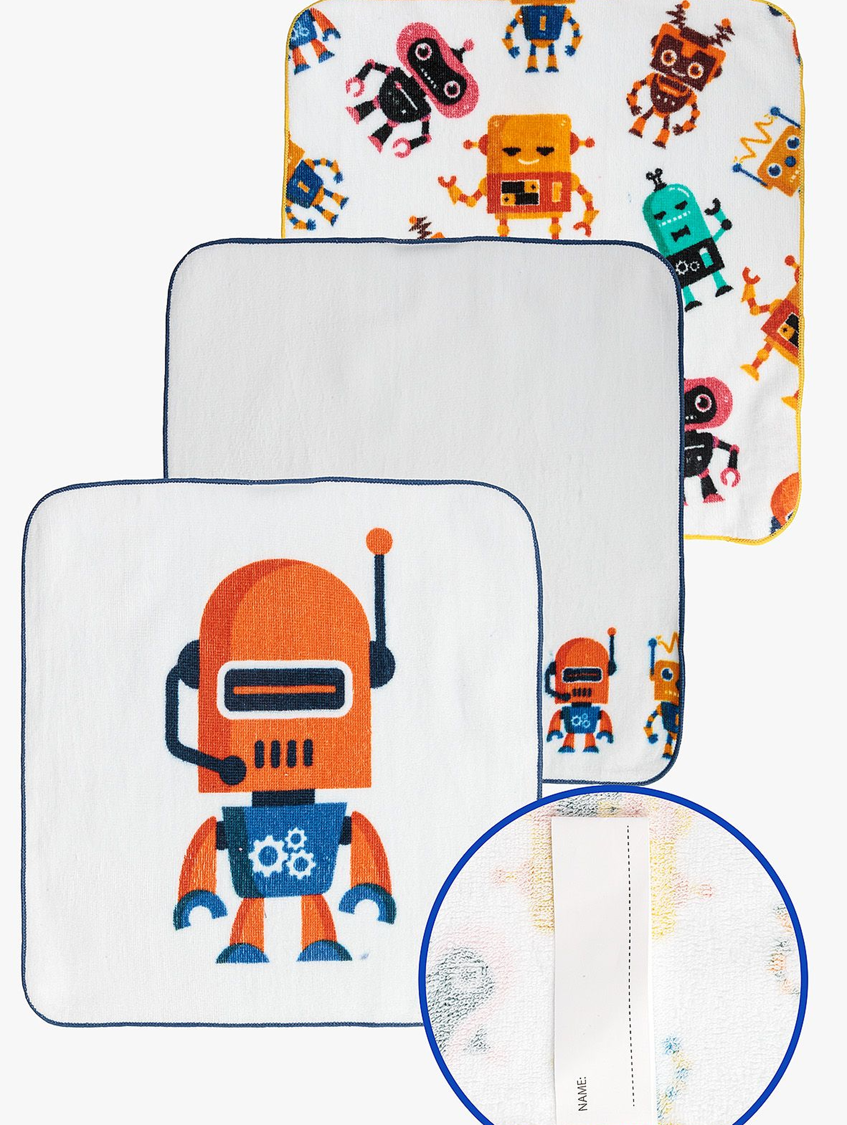 Ręczniki Roboty 30x30cm 3-pack