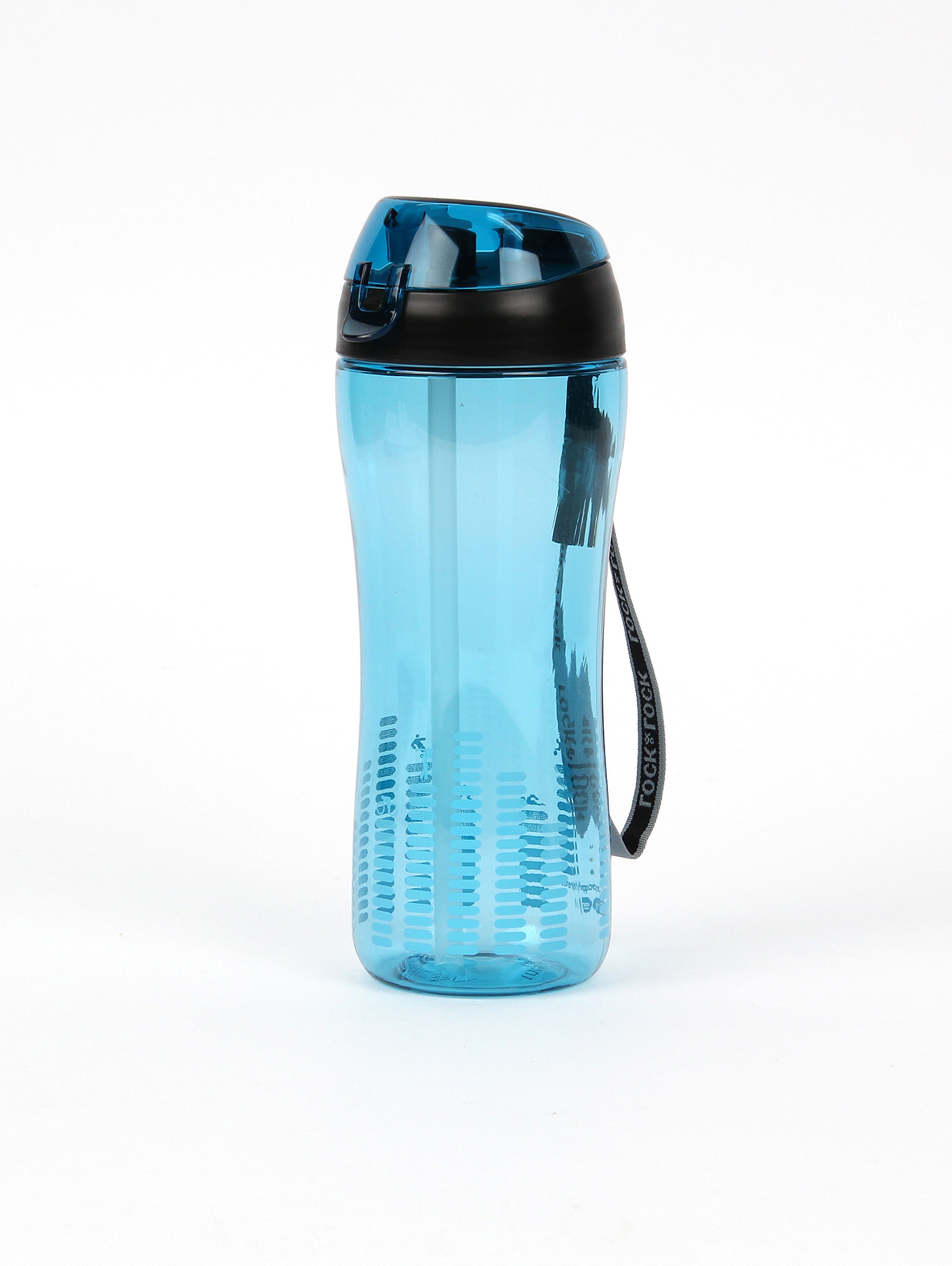 Butelka sportowa z rurką 550 ml - niebieska