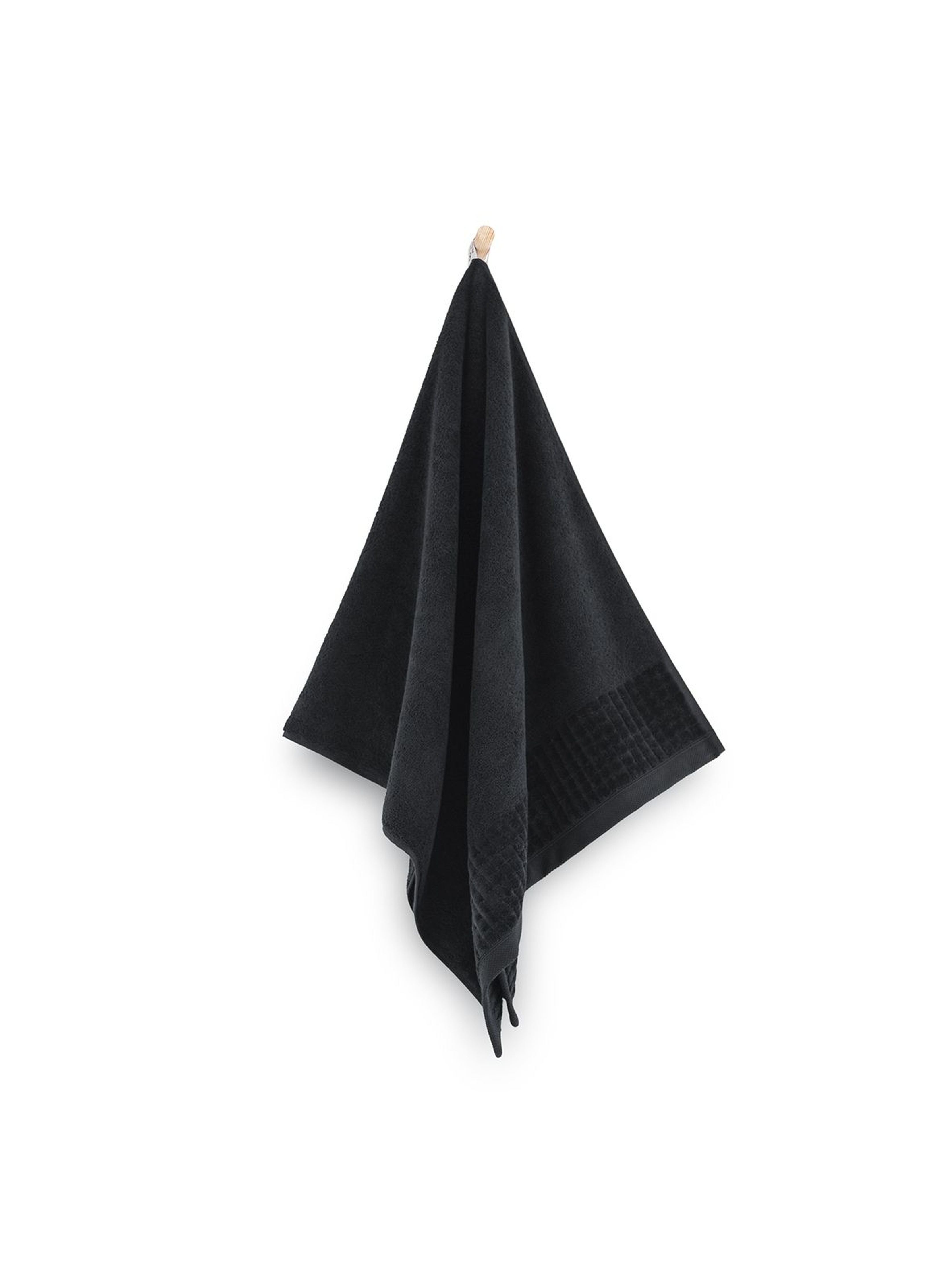 Ręcznik Paulo z bawełny egipskiej czarny 70x140 cm