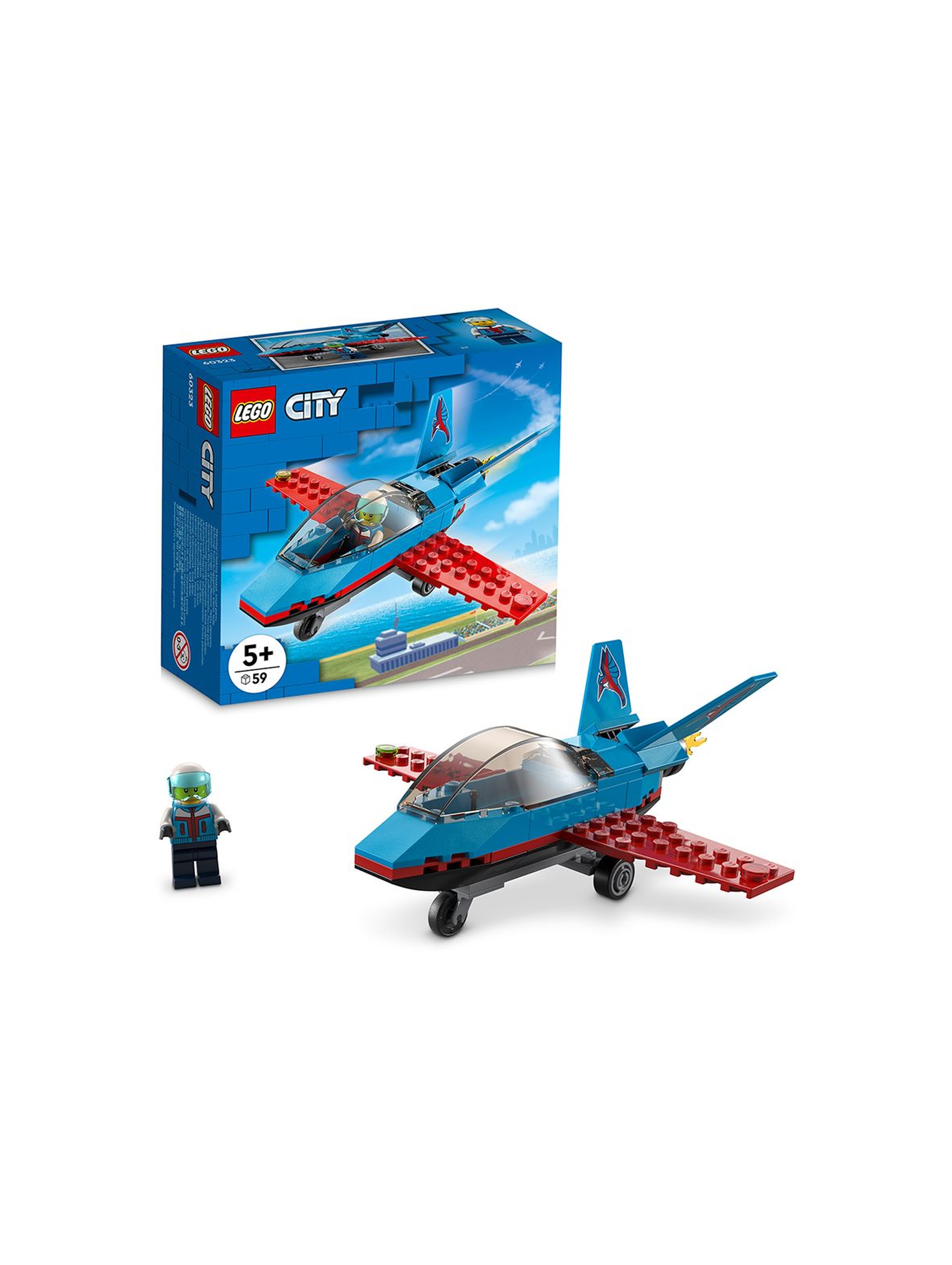 LEGO City 60323 Samolot kaskaderski wiek 5+