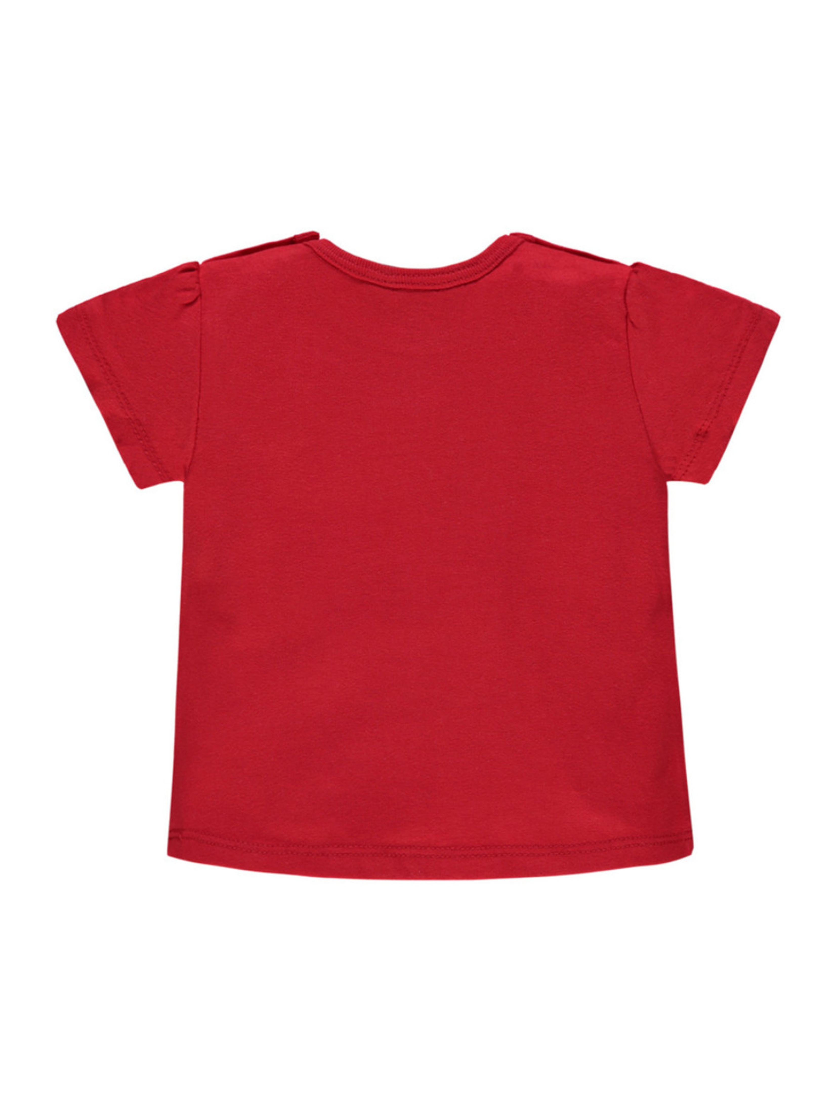 Dziewczęca koszulka z krótkim rękawem czerwona