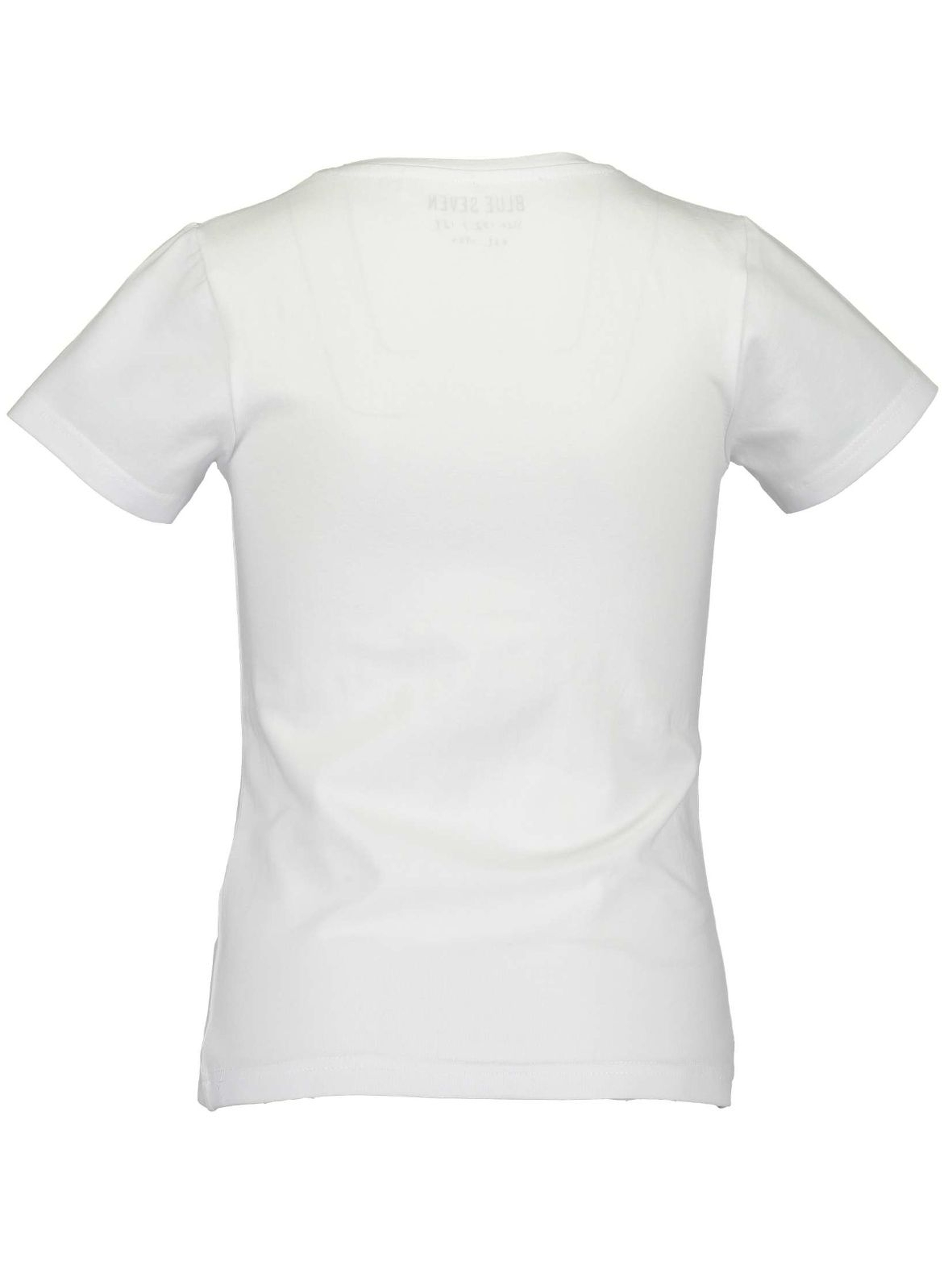 T-Shirt dziewczęcy biały z błyskawicą