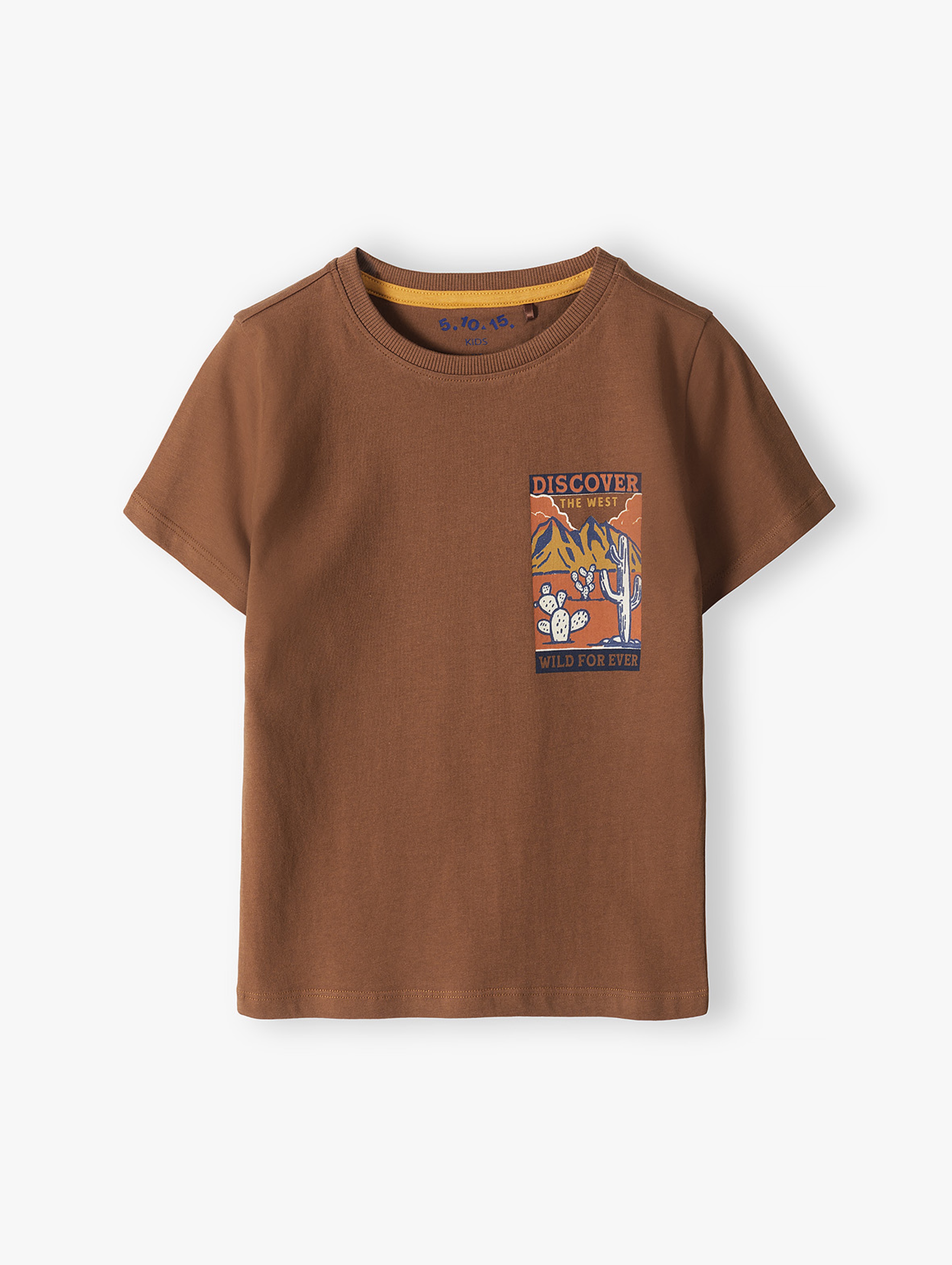 Bawełniany t-shirt dla małego chłopca z nadrukiem