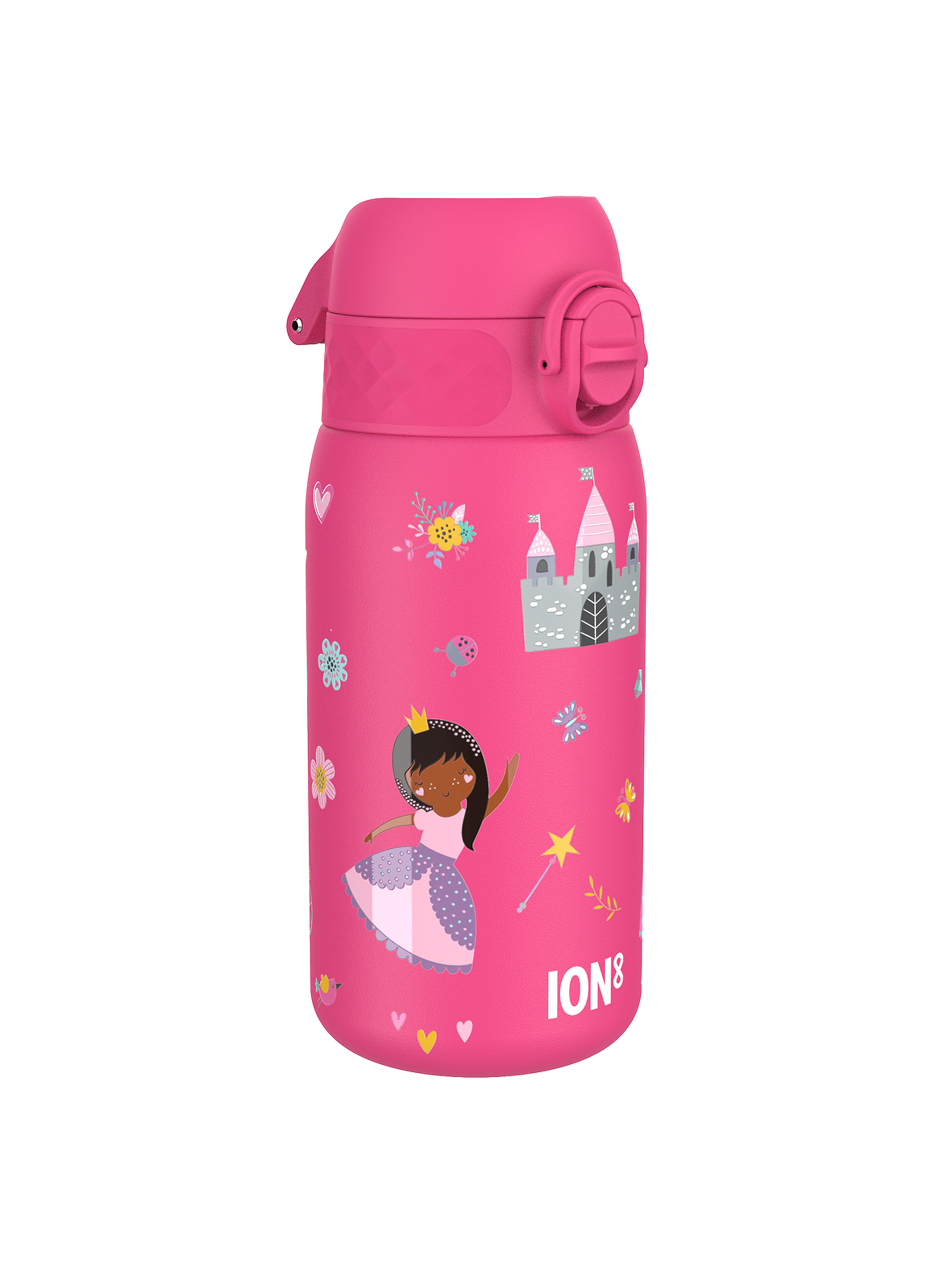 Butelka na wodę ION8 Single Wall Princess 400ml - różowa