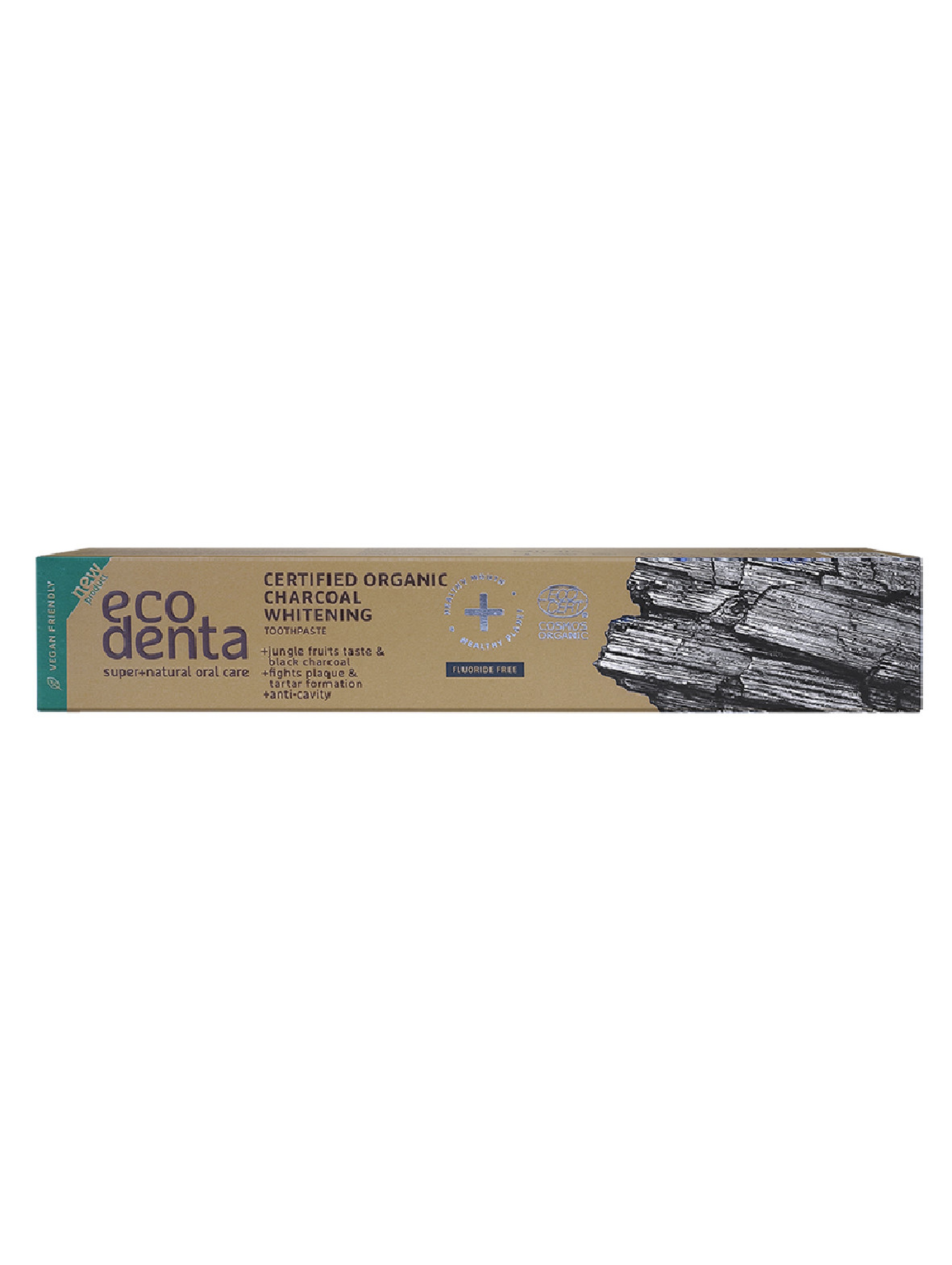ECODENTA COSMOS ORGANIC certyfikowana, organiczna, wybielająca pasta do zębów z węglem aktywnym 75 ml