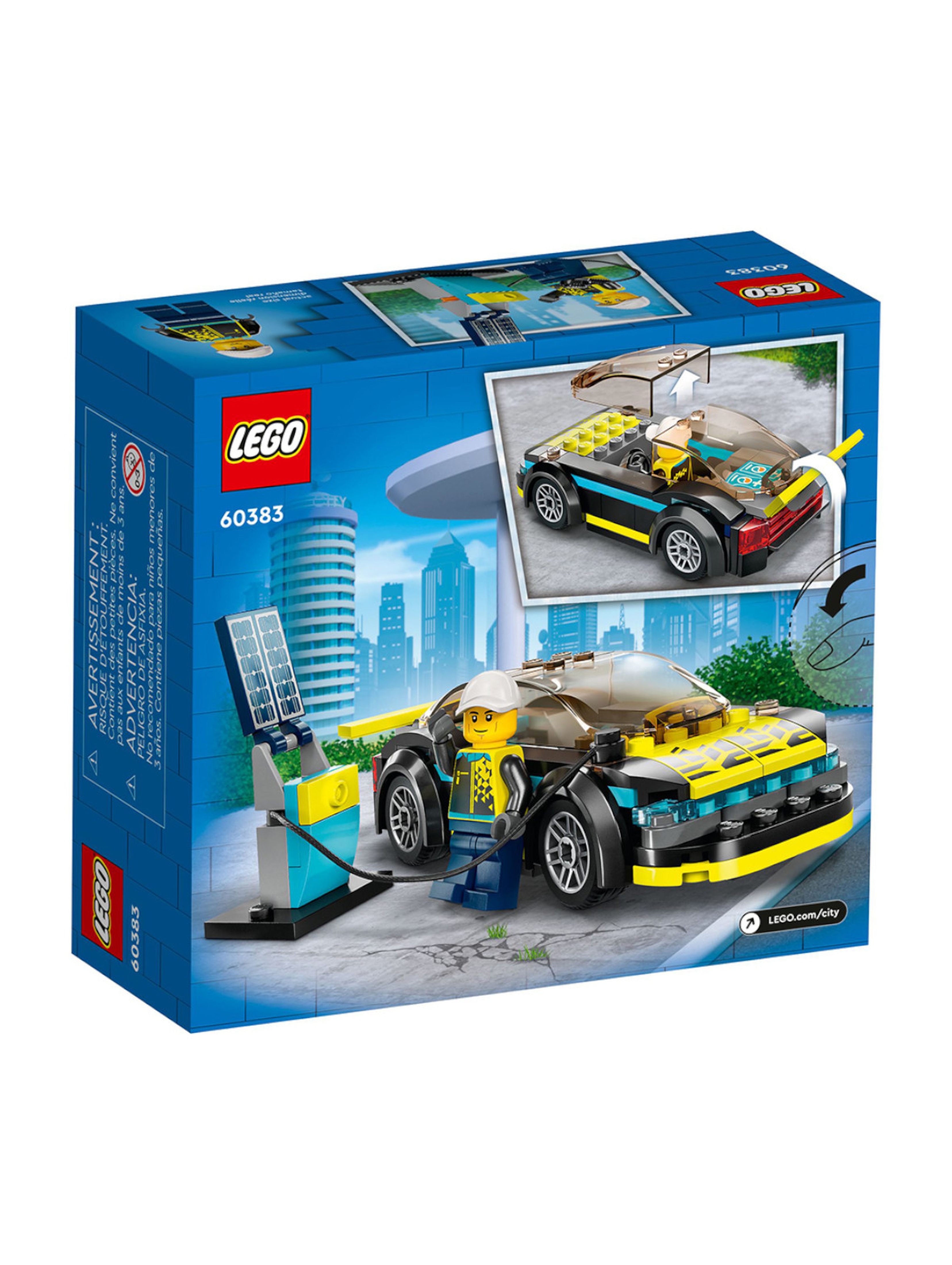 Klocki LEGO City 60383 Elektryczny samochód sportowy - 95 elementów, wiek 5 +