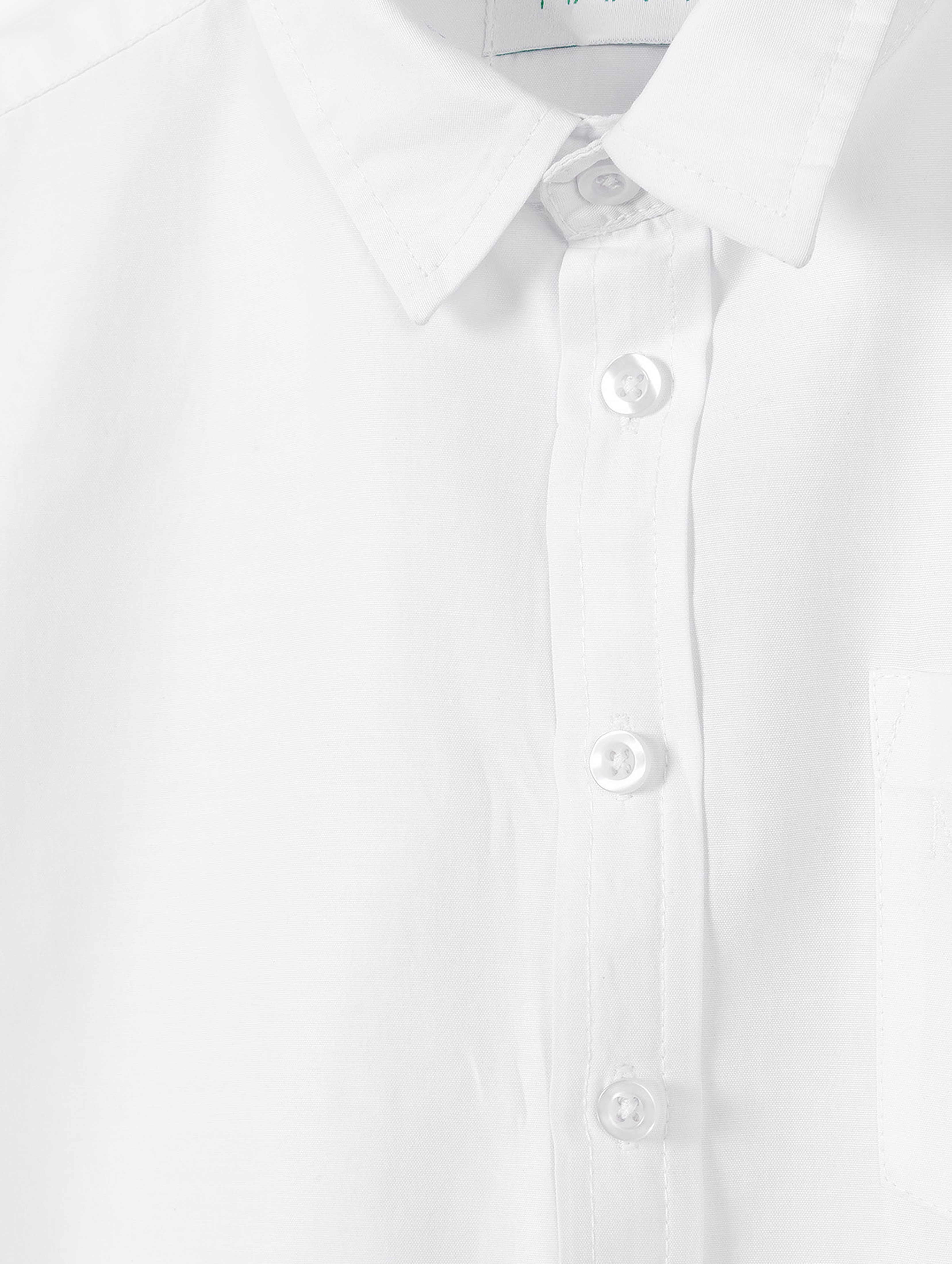 Biała koszula bawełniana dla chłopca z krótkim rękawem