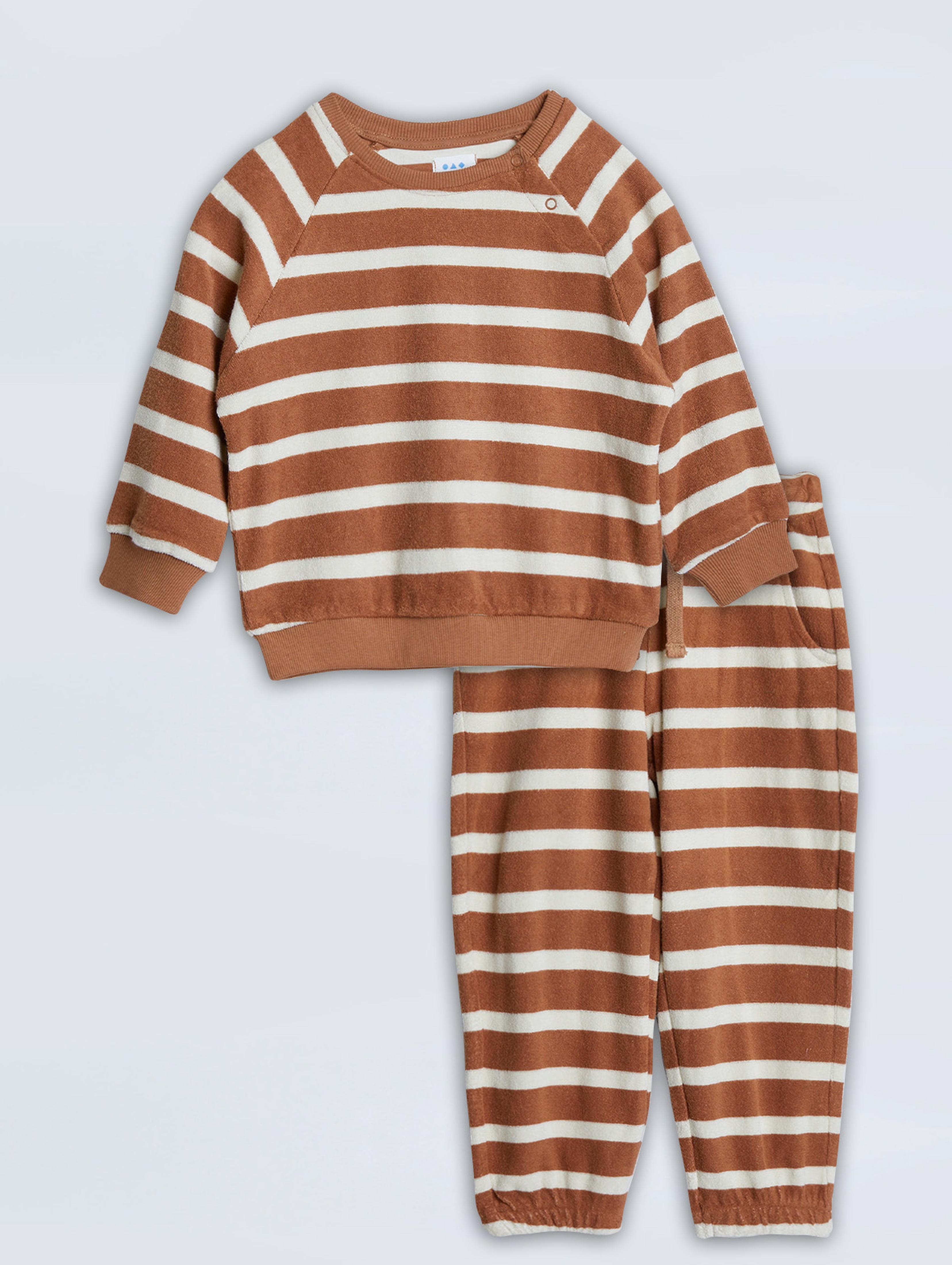 Bawełniany komplet dresowy dla niemowlaka w paski - unisex - Limited Edition