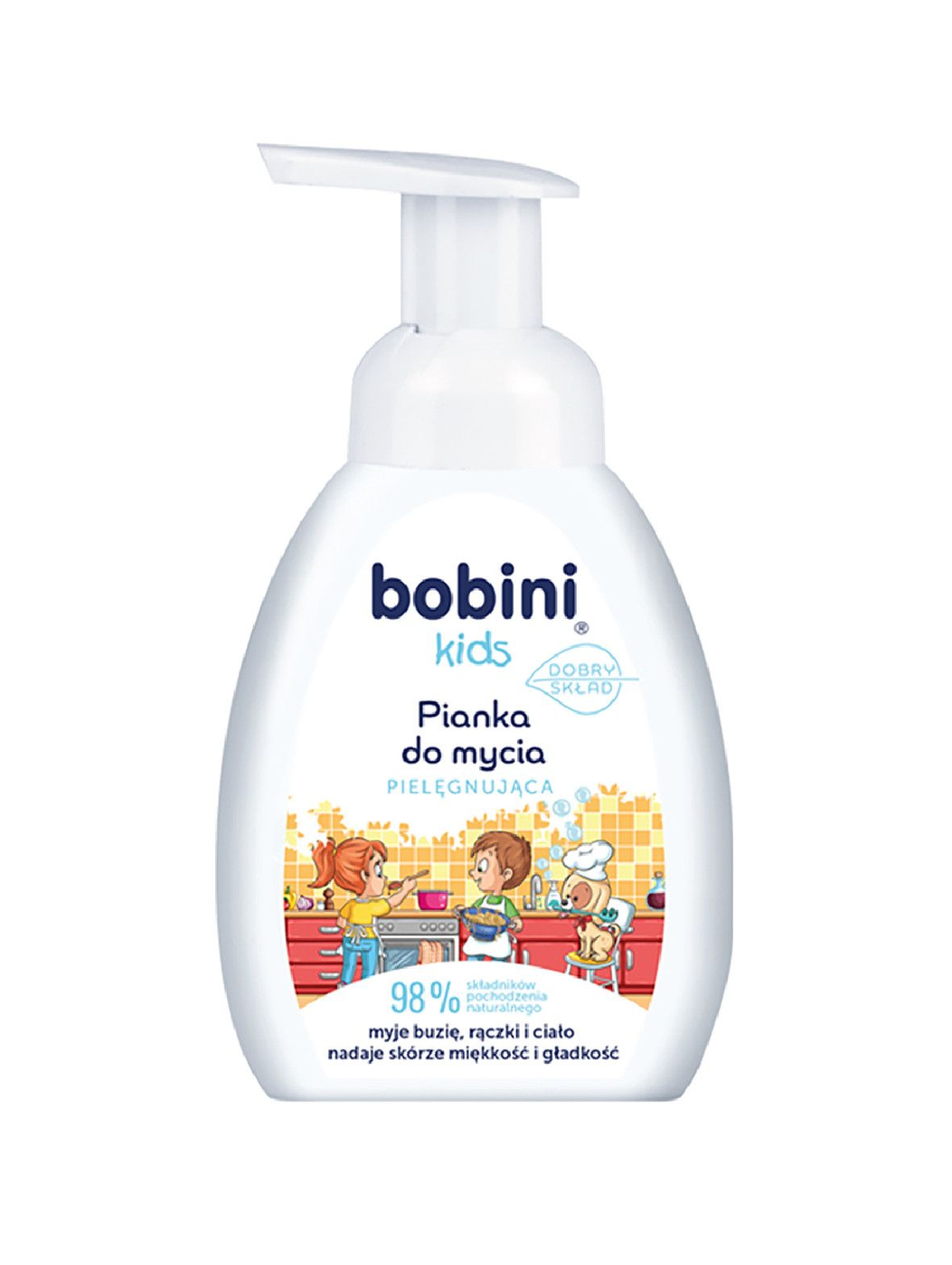 BOBINI Kids Pianka do mycia dla dzieci 12msc+ - 300 ml