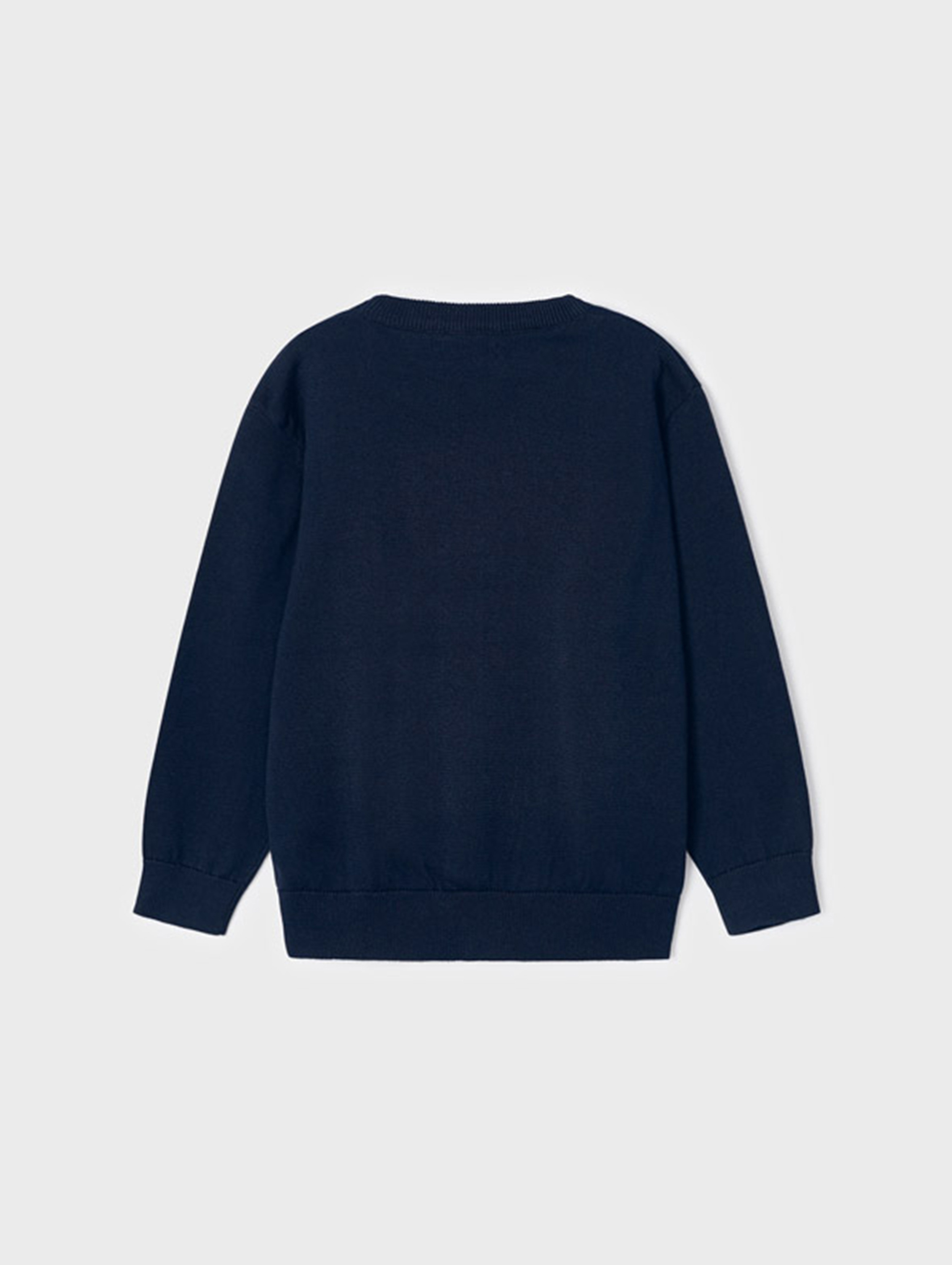 Granatowy bawełniany sweter chłopięcy - Mayoral