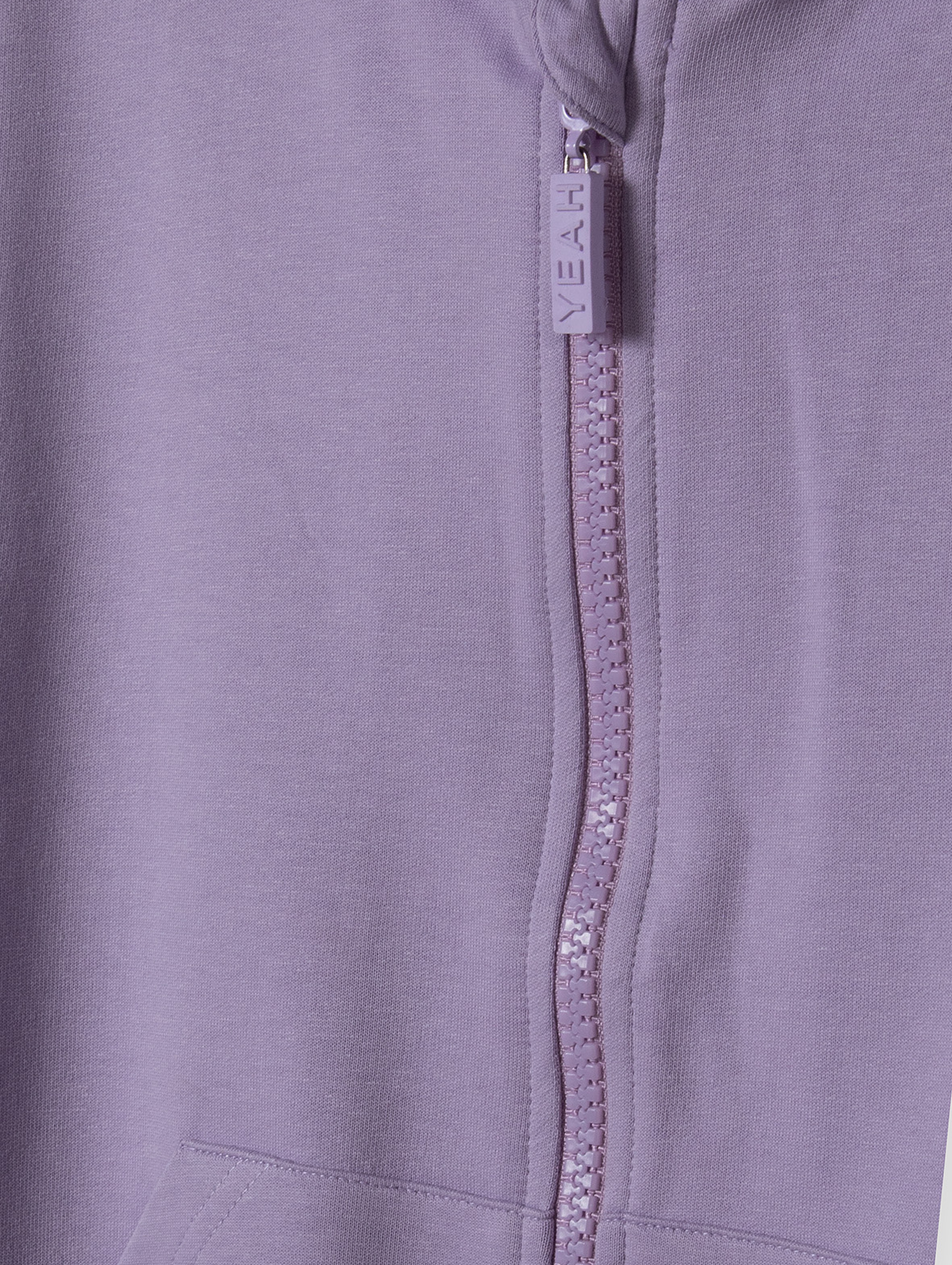 Fioletowa bluza dresowa dla dziewczynki - bawełniana z kapturem