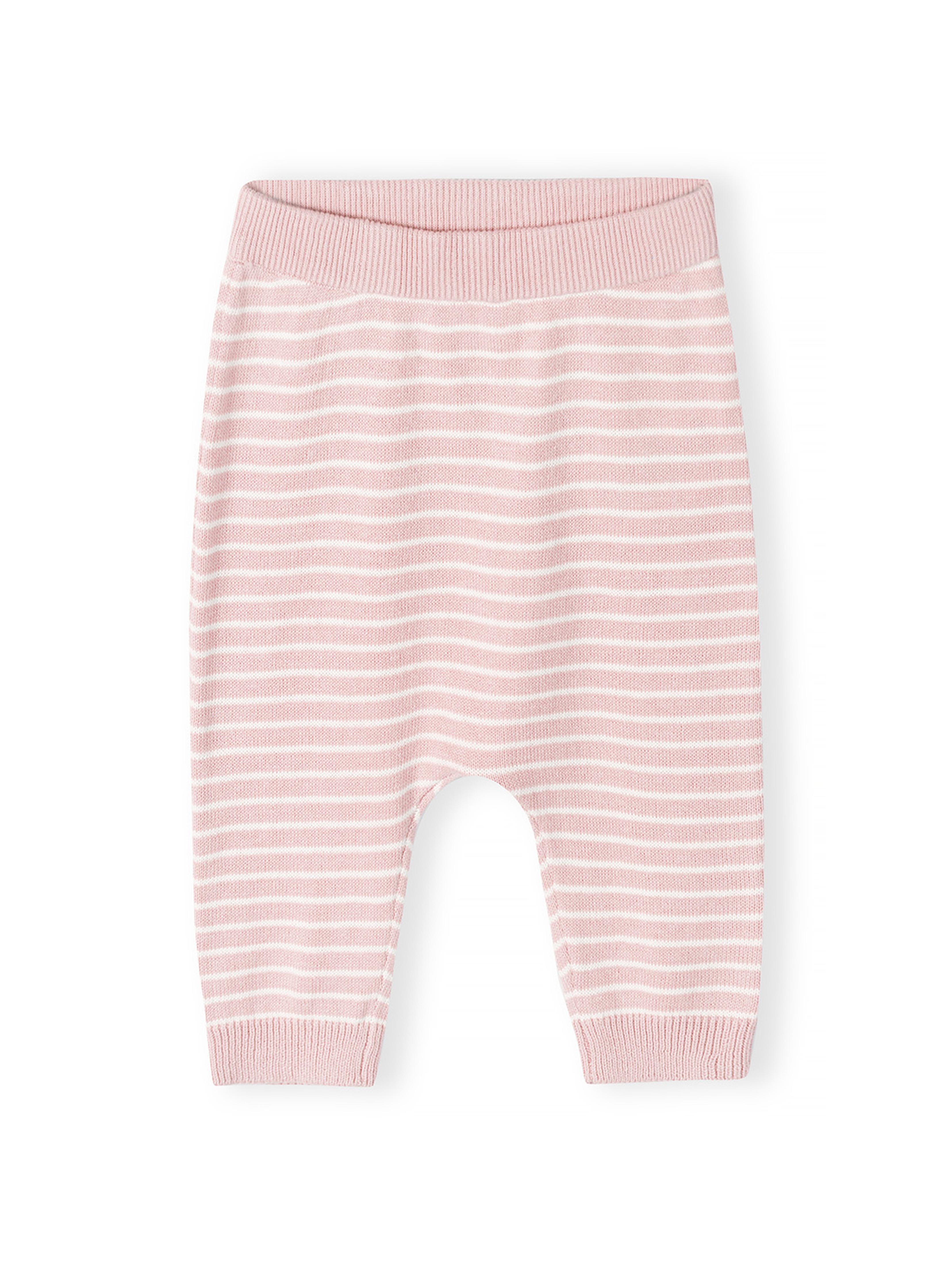 Różowy komplet niemowlęcy z bawełny- bluzka i legginsy- Hello little one