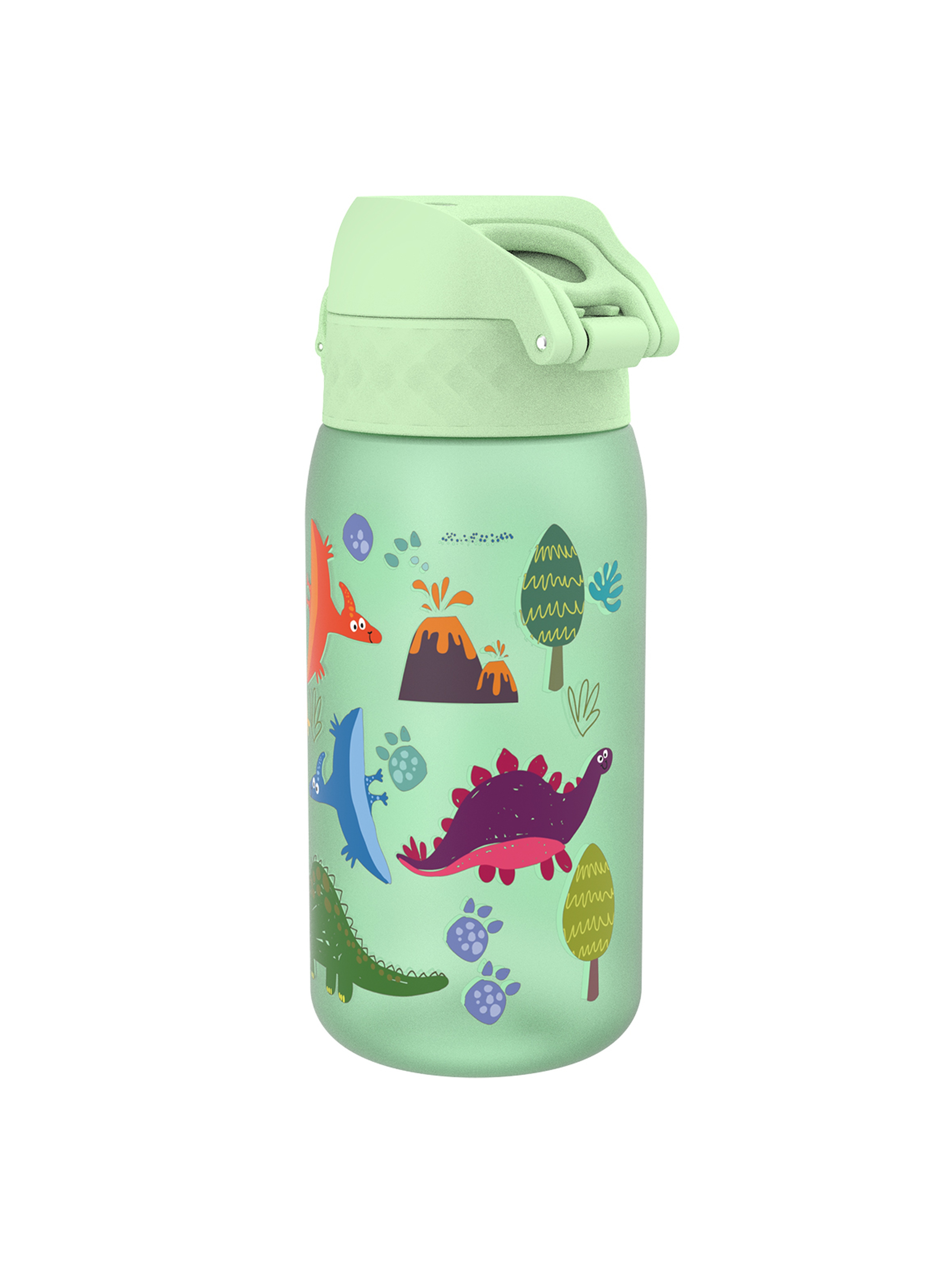 Butelka na wodę ION8 BPA Free Dinosaurs 350ml zielona