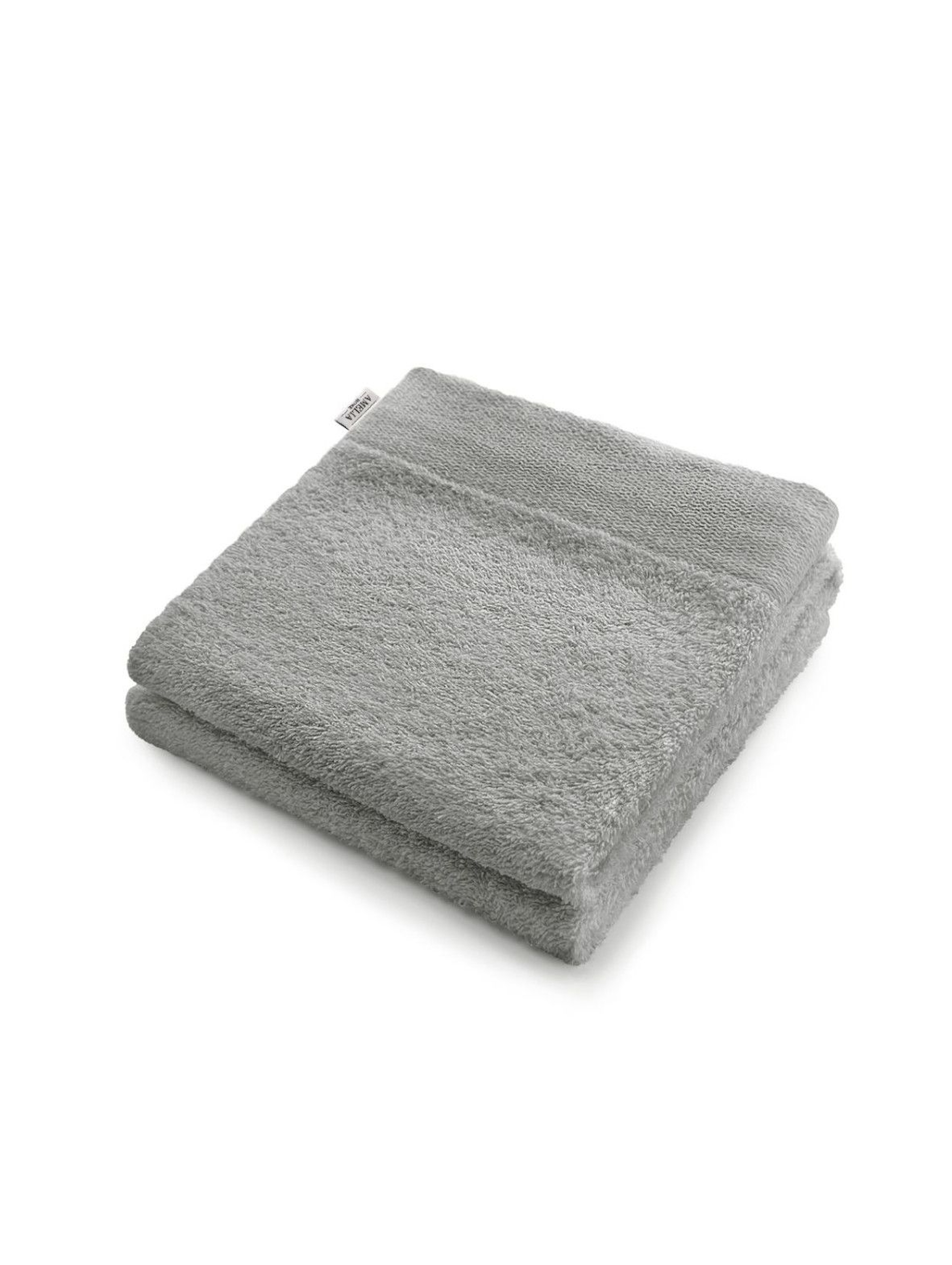 Bawełniany ręcznik kąpielowy - szary - 50x100 cm