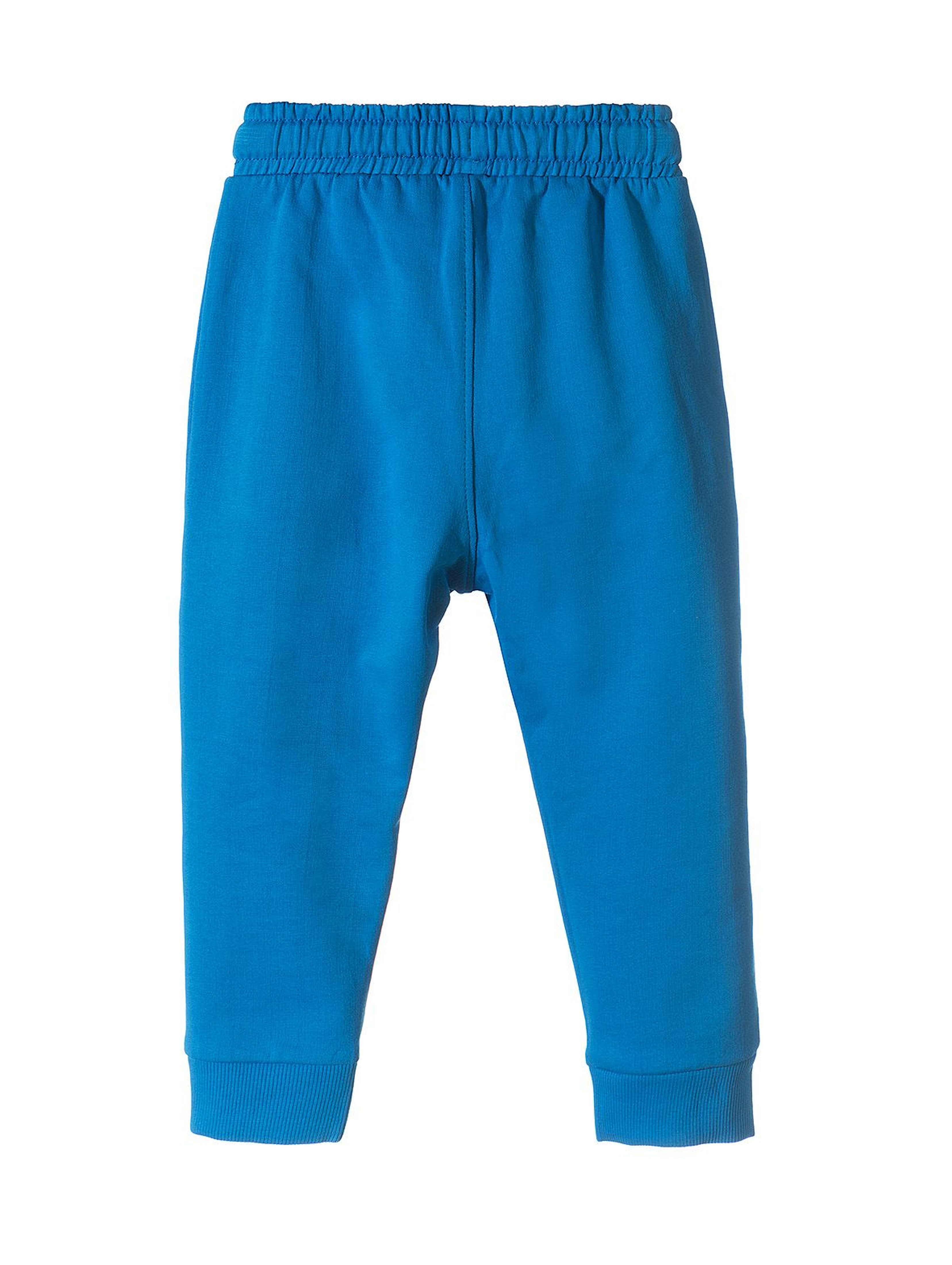 Spodnie dresowe dla chłopca- niebieskie yeah