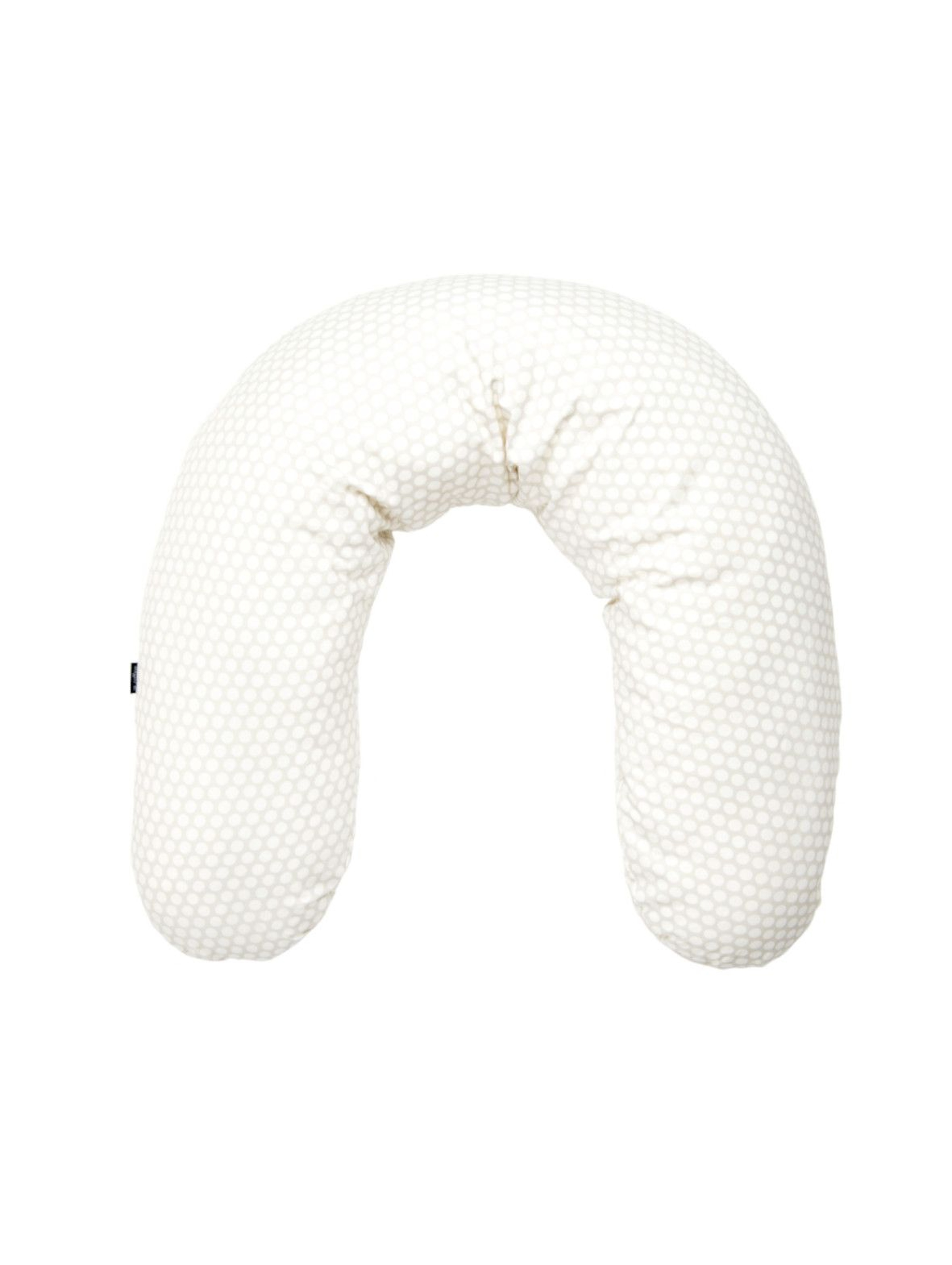 Poduszka do karmienia Comfort Exclusive  grochy szaro-białe 170 cm