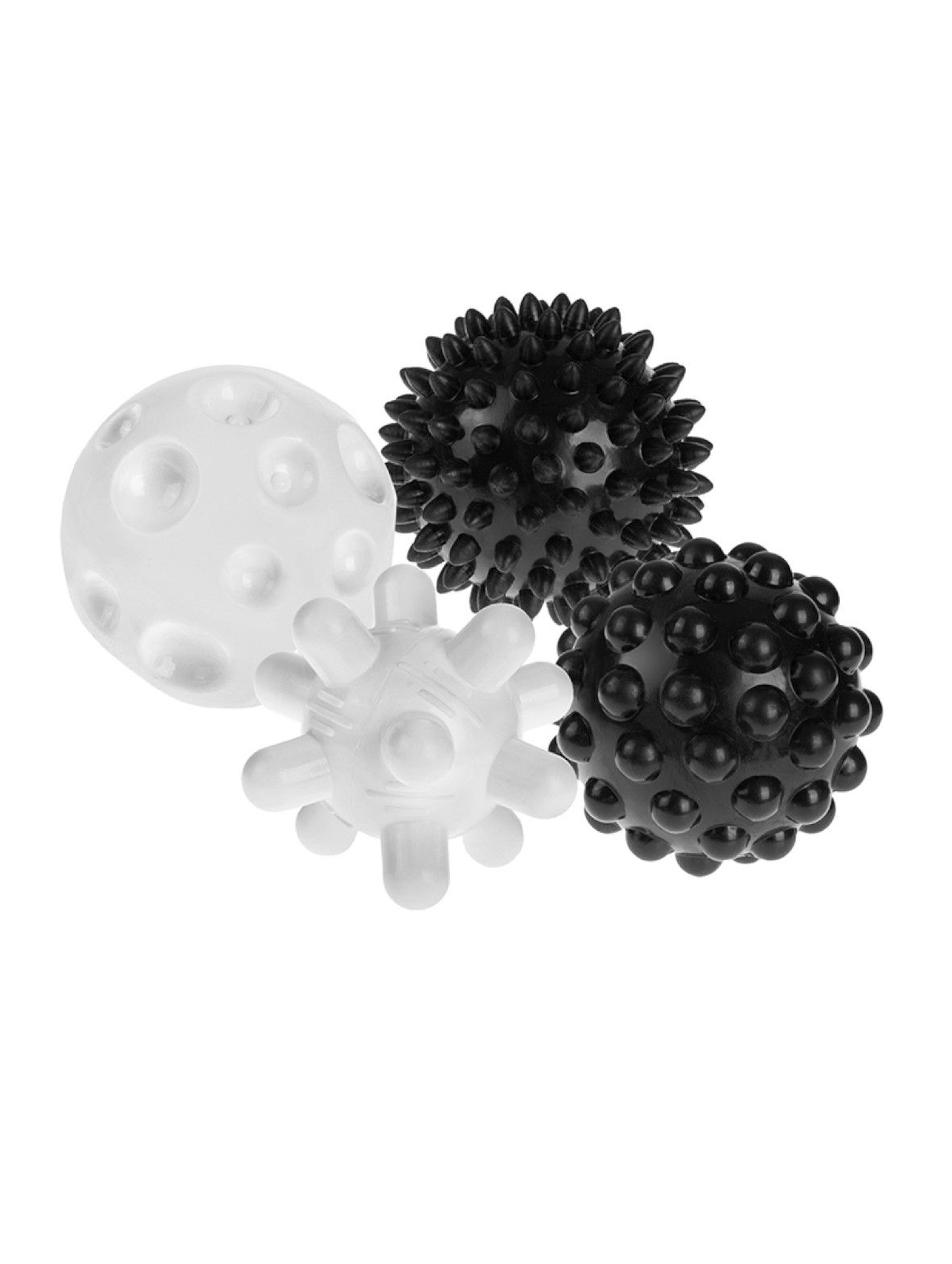 Piłki sensoryczne czarno-białe 4szt