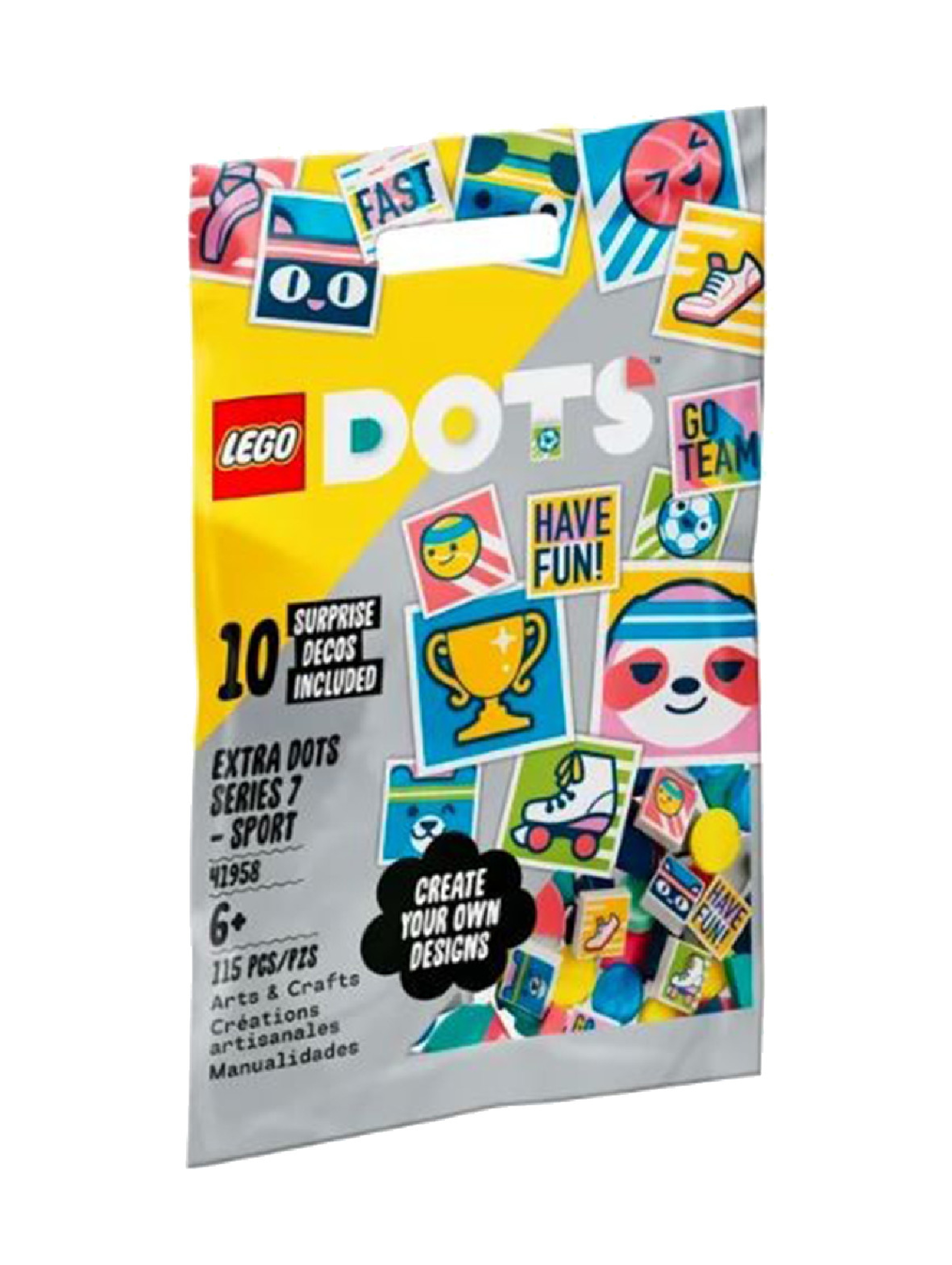 Klocki LEGO DOTS 41958 - Dodatki DOTS - seria 7: SPORT