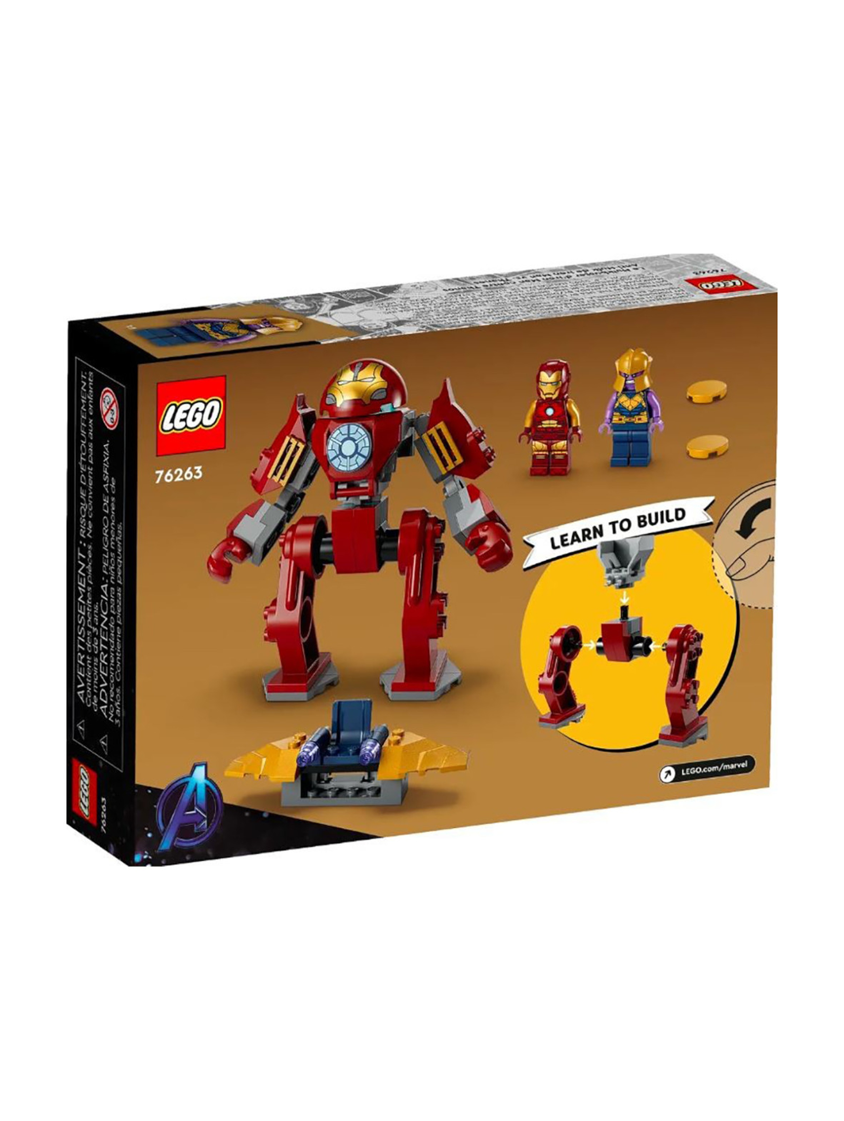 Klocki LEGO Super Heroes 76263 Hulkbuster Iron Mana vs. Thanos - 66 elementy, wiek 4 +
