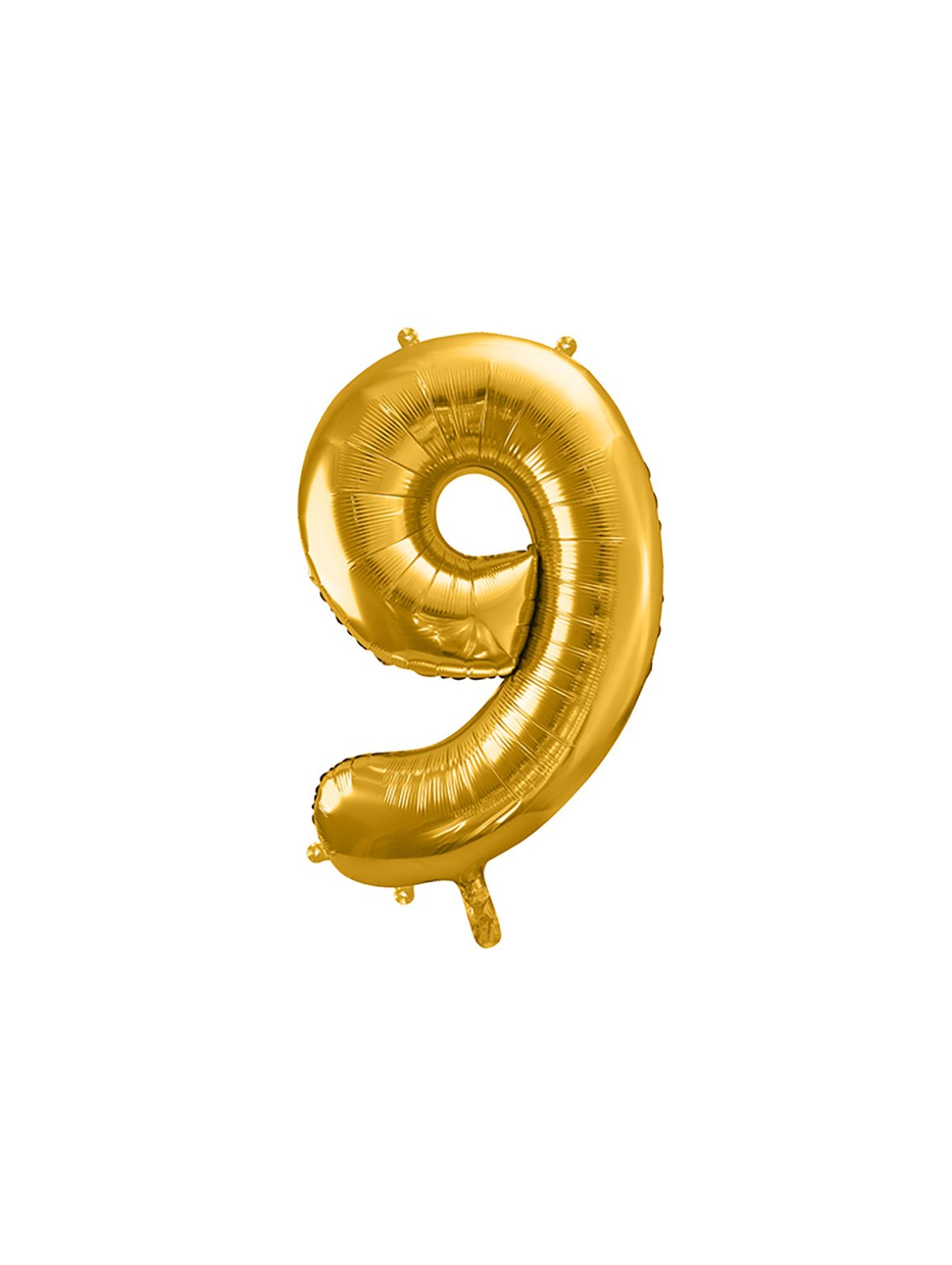 Balon foliowy metalizowany Cyfra ''9'' w kolorze złotym