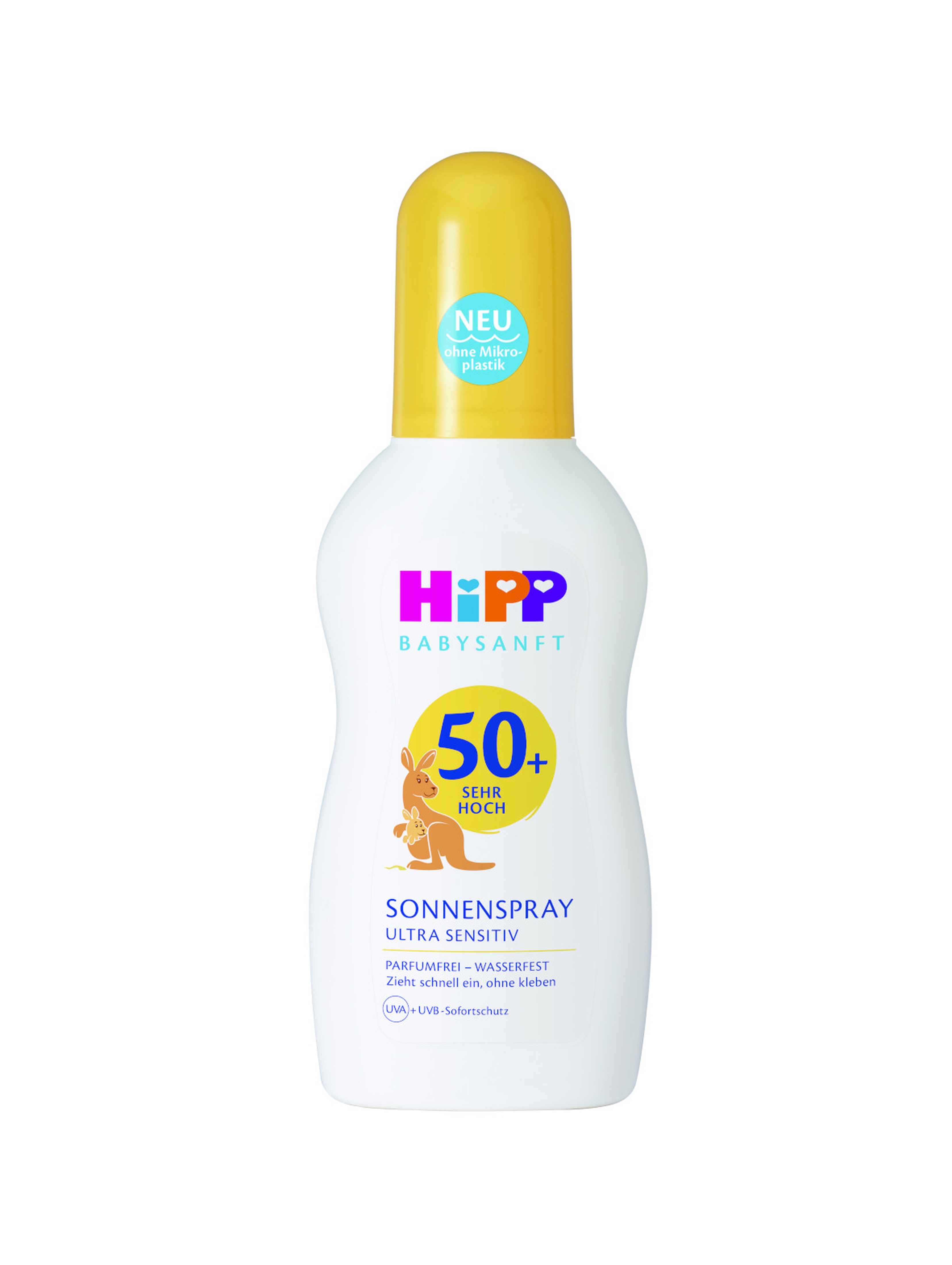 Balsam ochronny w spray na słońce SPF50+ HiPP Babysanft Ultra Sensitive, od 1. dnia życia - 150 ml