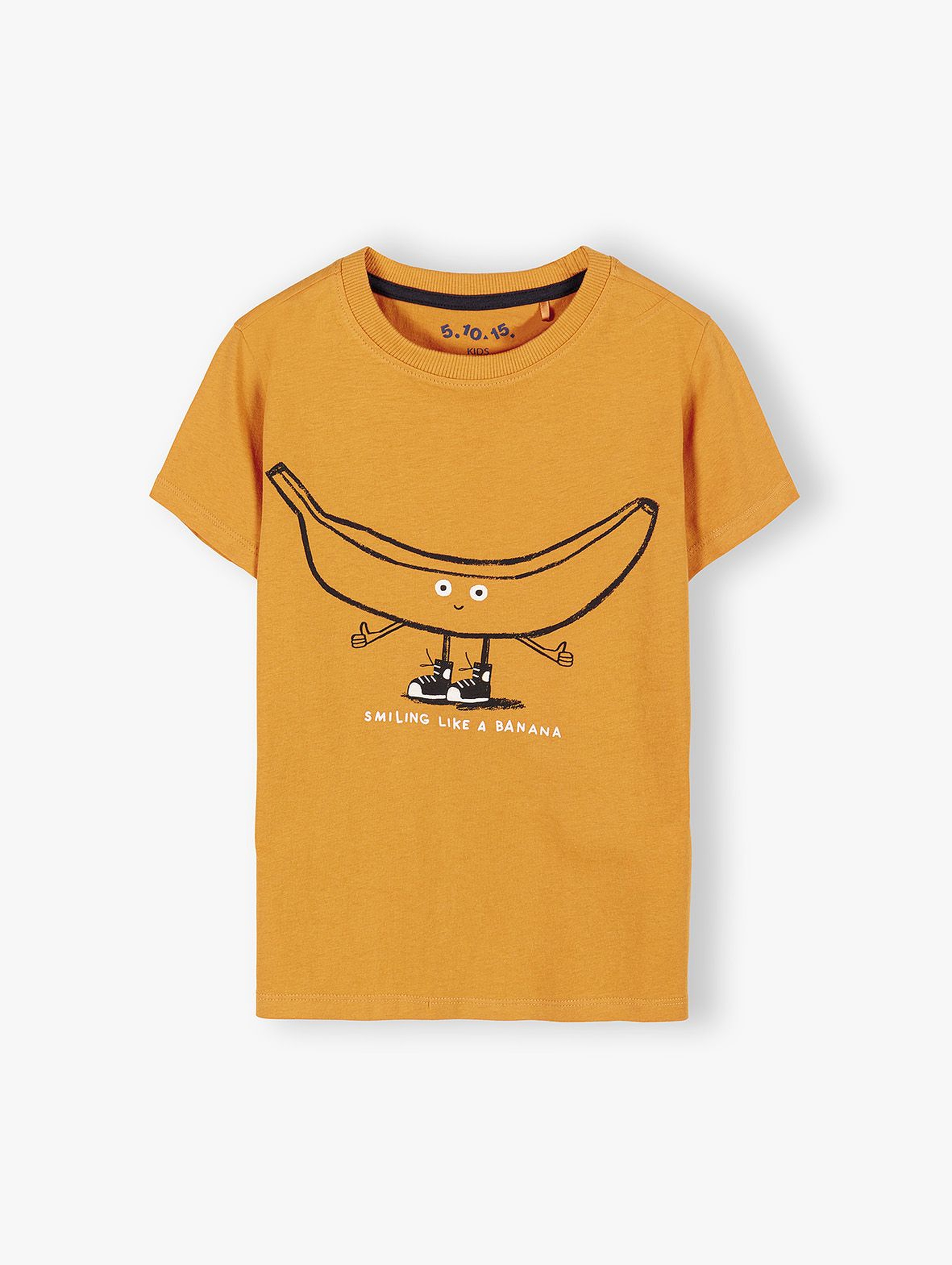 Bawełniany t-shirt chłopięcy - SMILING LIKE A BANANA
