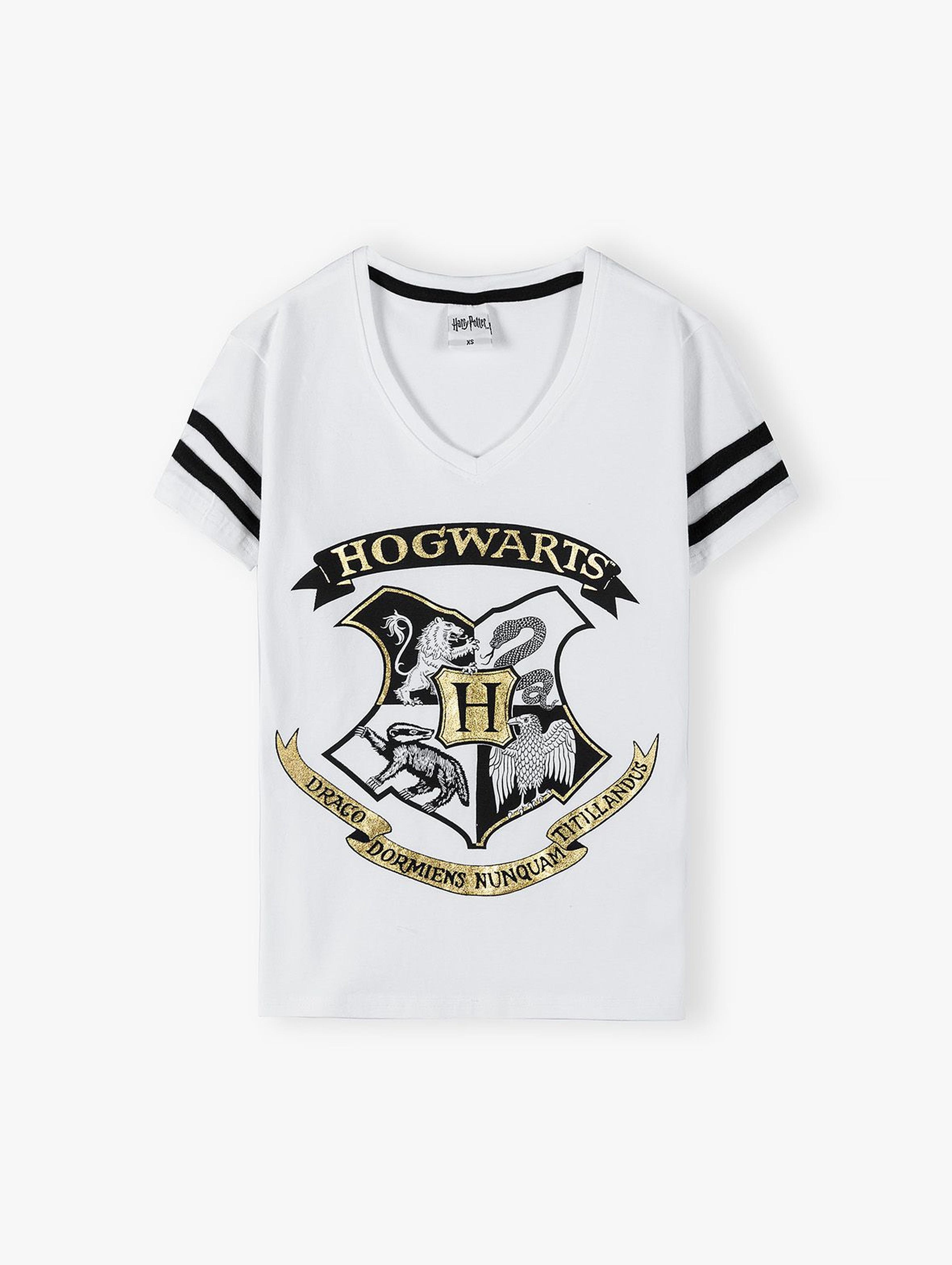 Bawełniany t-shirt damski Harry Potter - biały