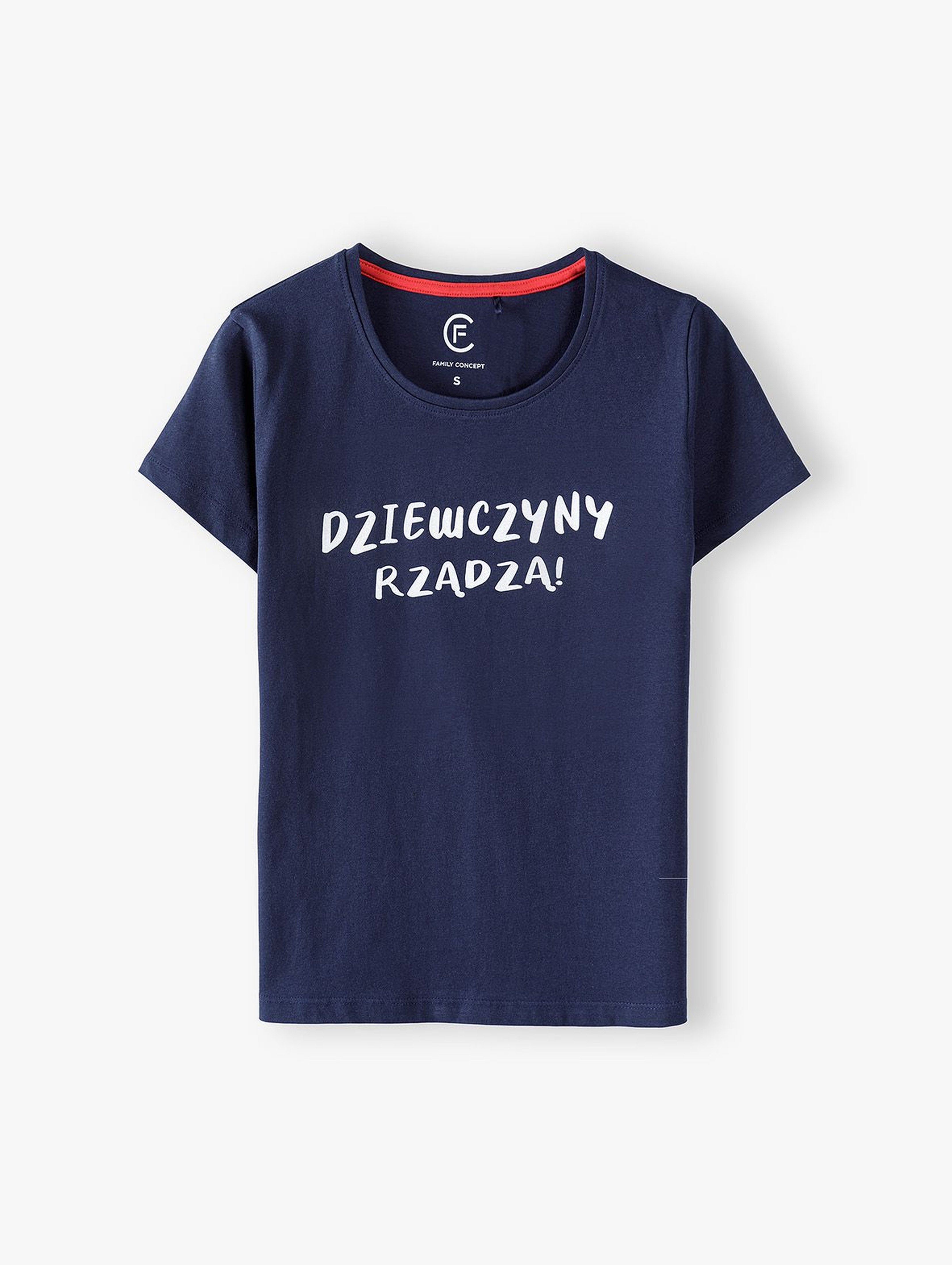 T-shirt damski z napisem Dziewczyny rządzą