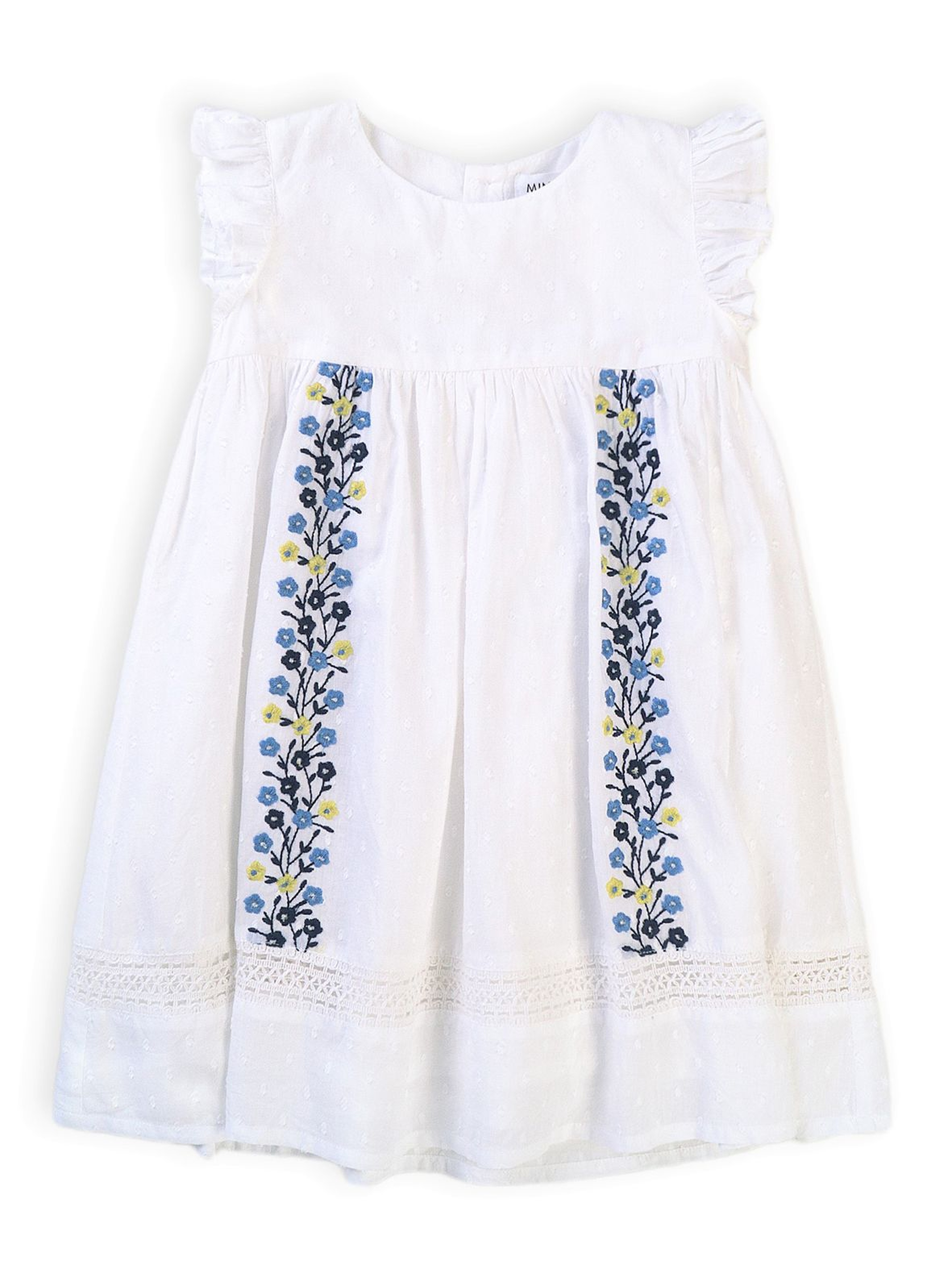 Bawełniana sukienka niemowlęca z kwiecistym wzorem