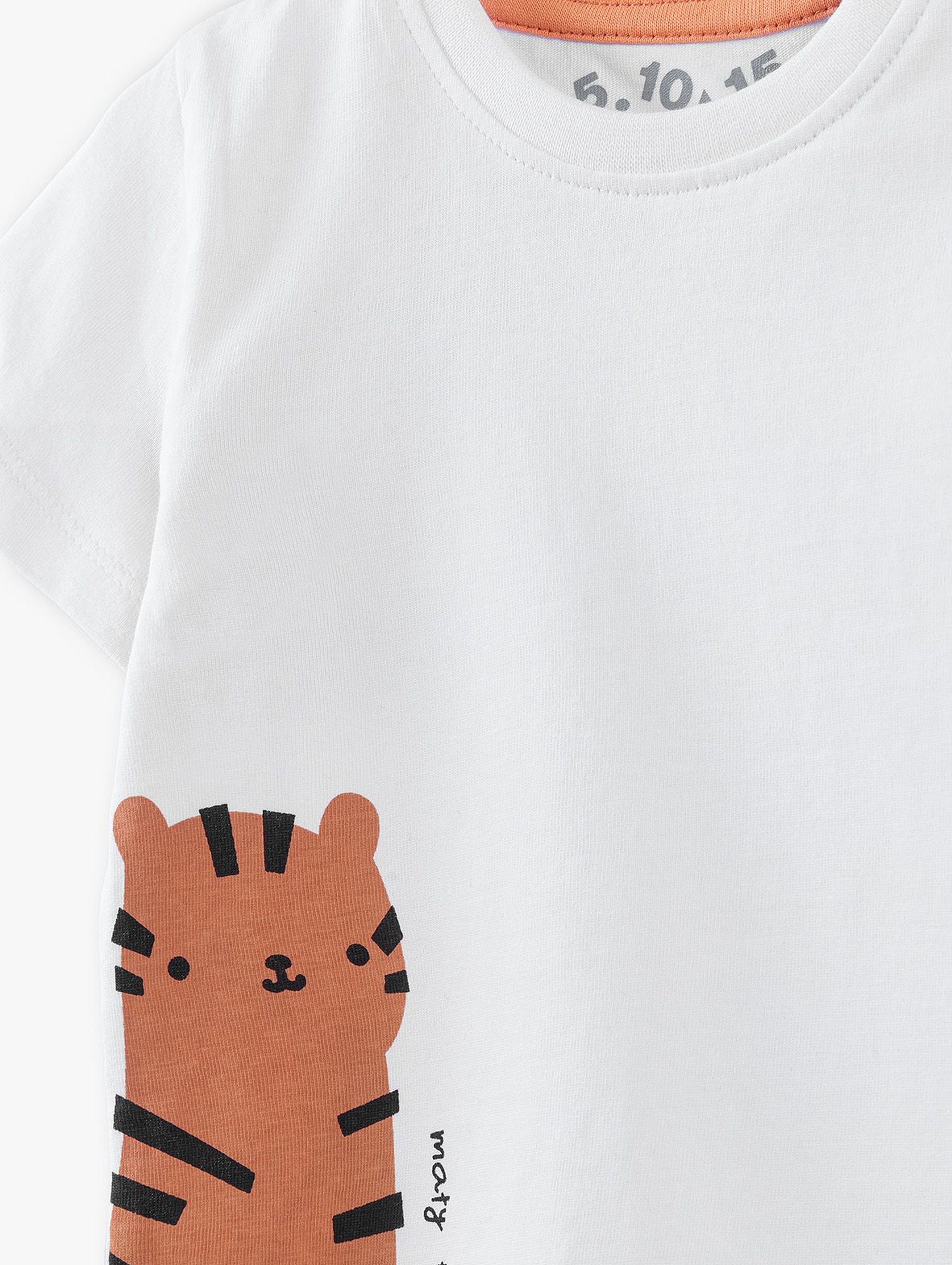 Komplet niemowlęcy T-shirt i spodenki z tygrysem
