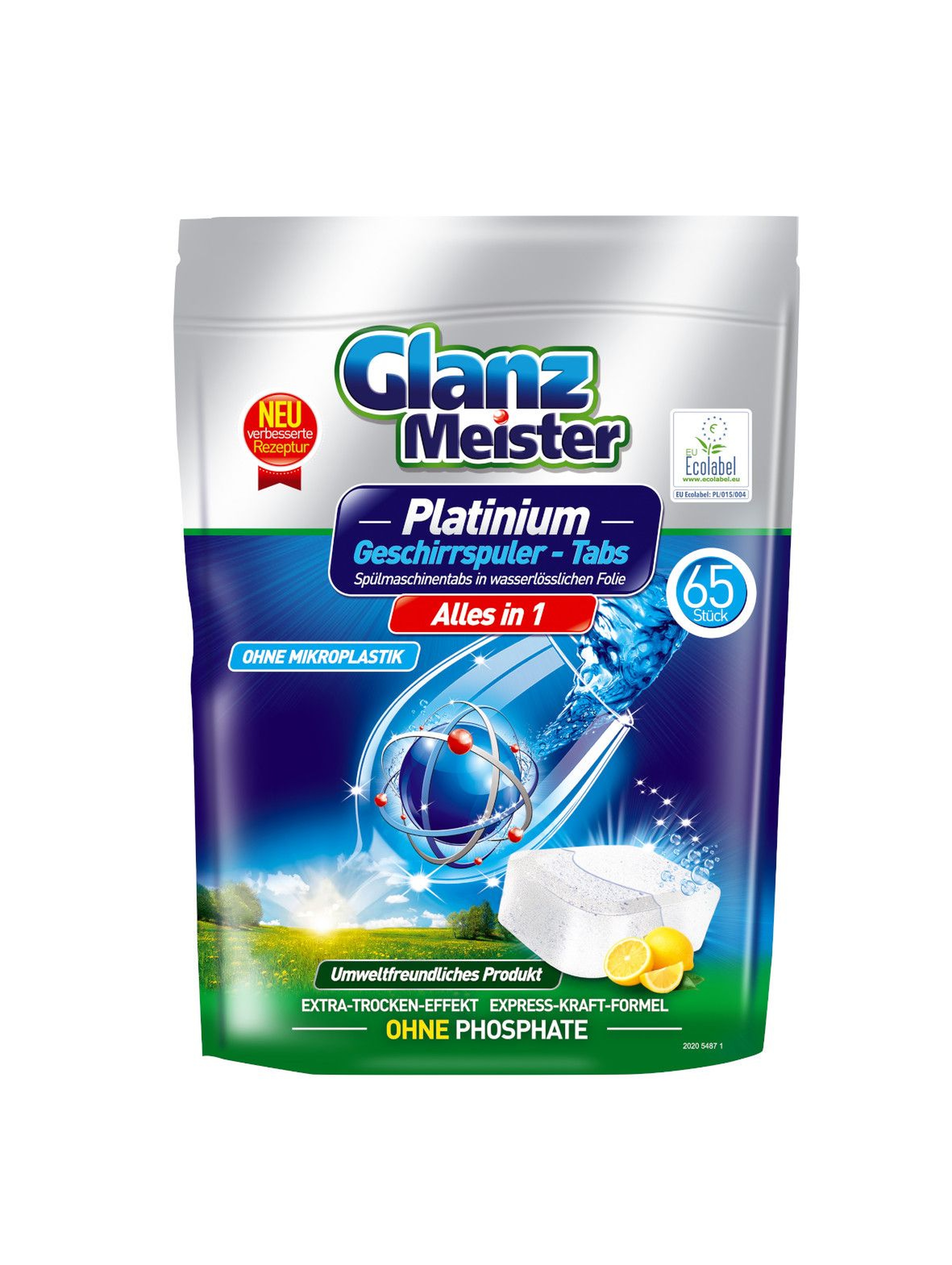 Glanz Meister tabletki do zmywarki Platinum A65 Eco Label