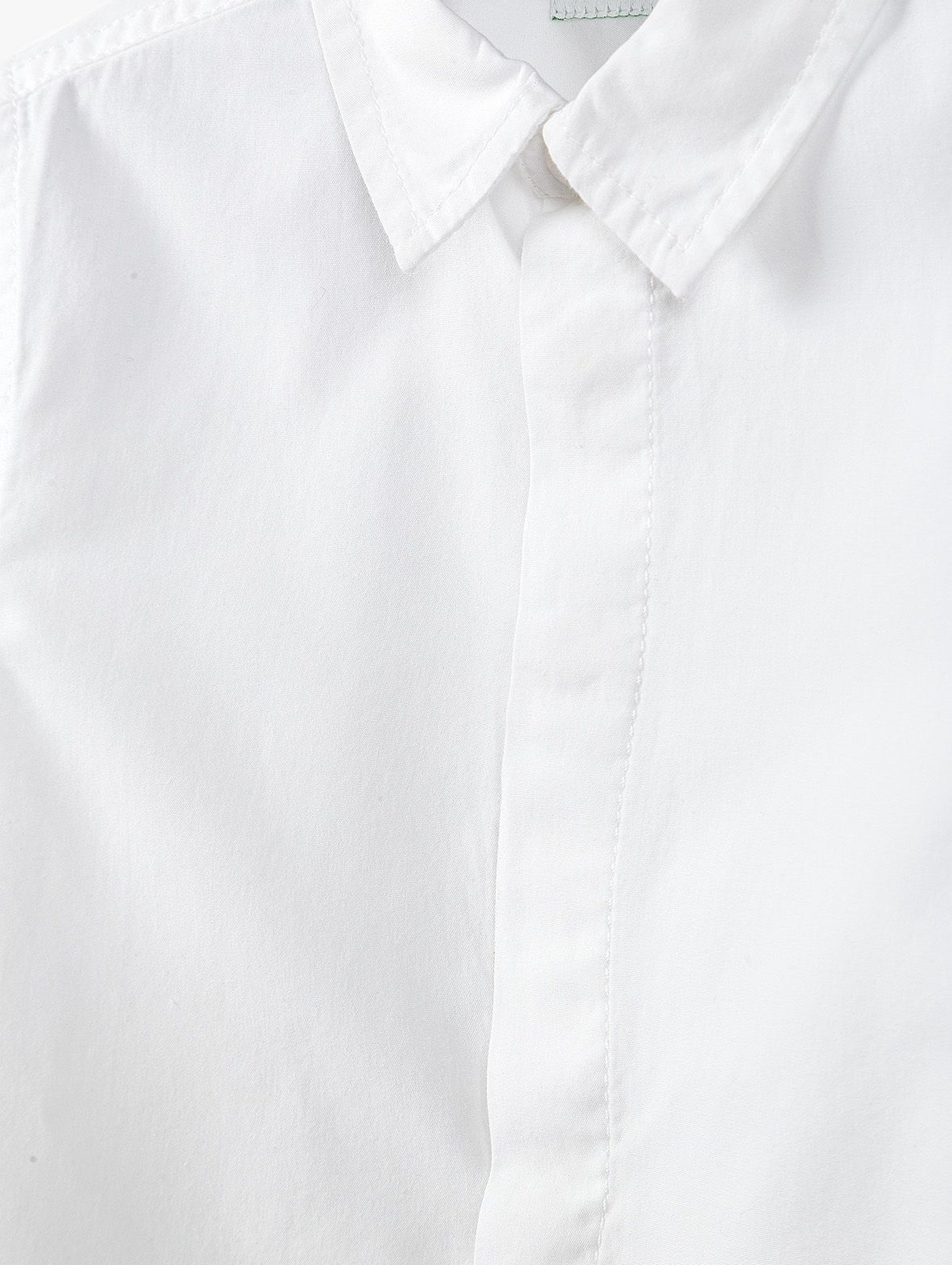 Koszula chłopięca z długim rękawem- biała