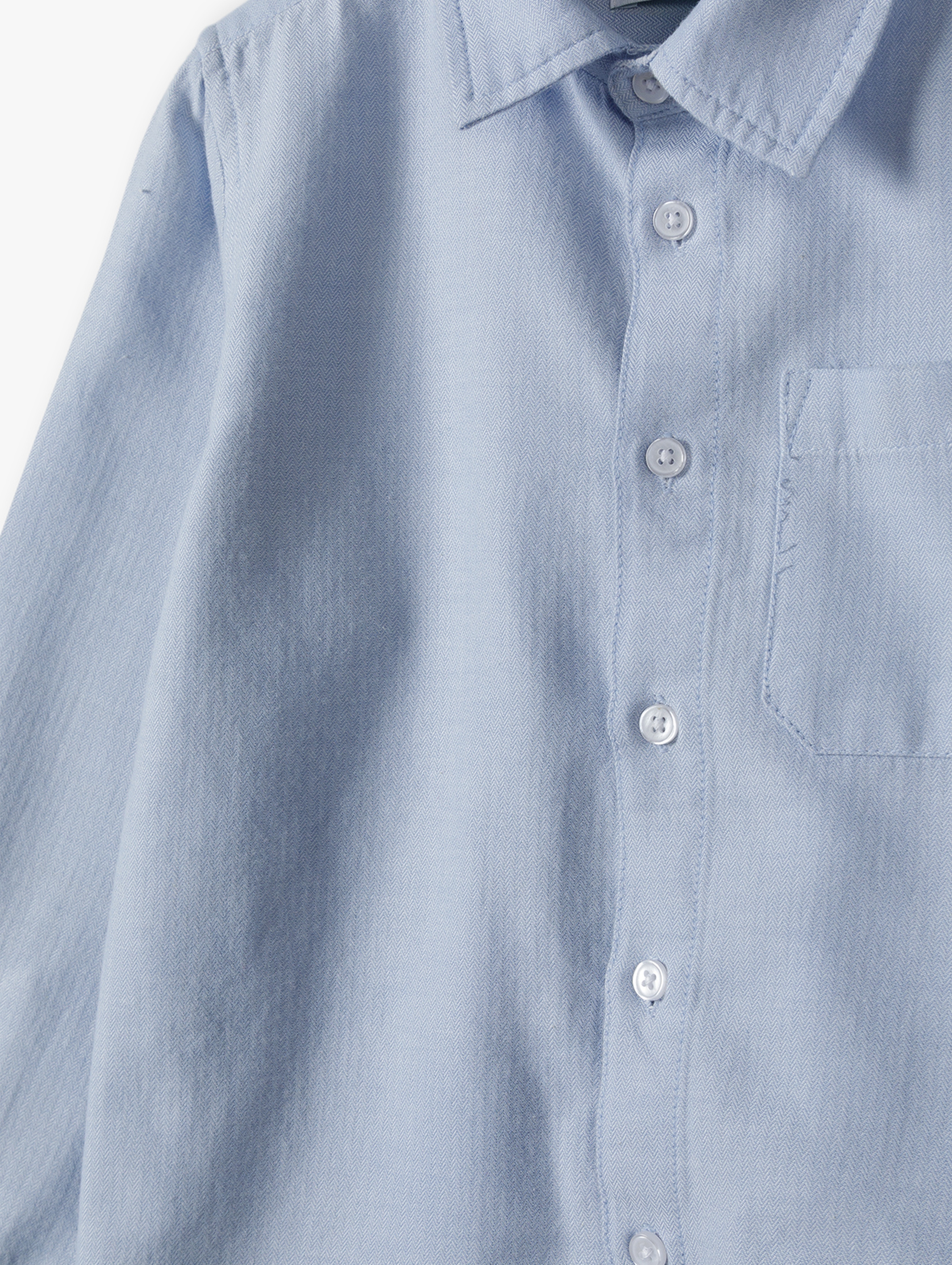 Elegancka niebieska koszula z długim rękawem - 5.10.15.