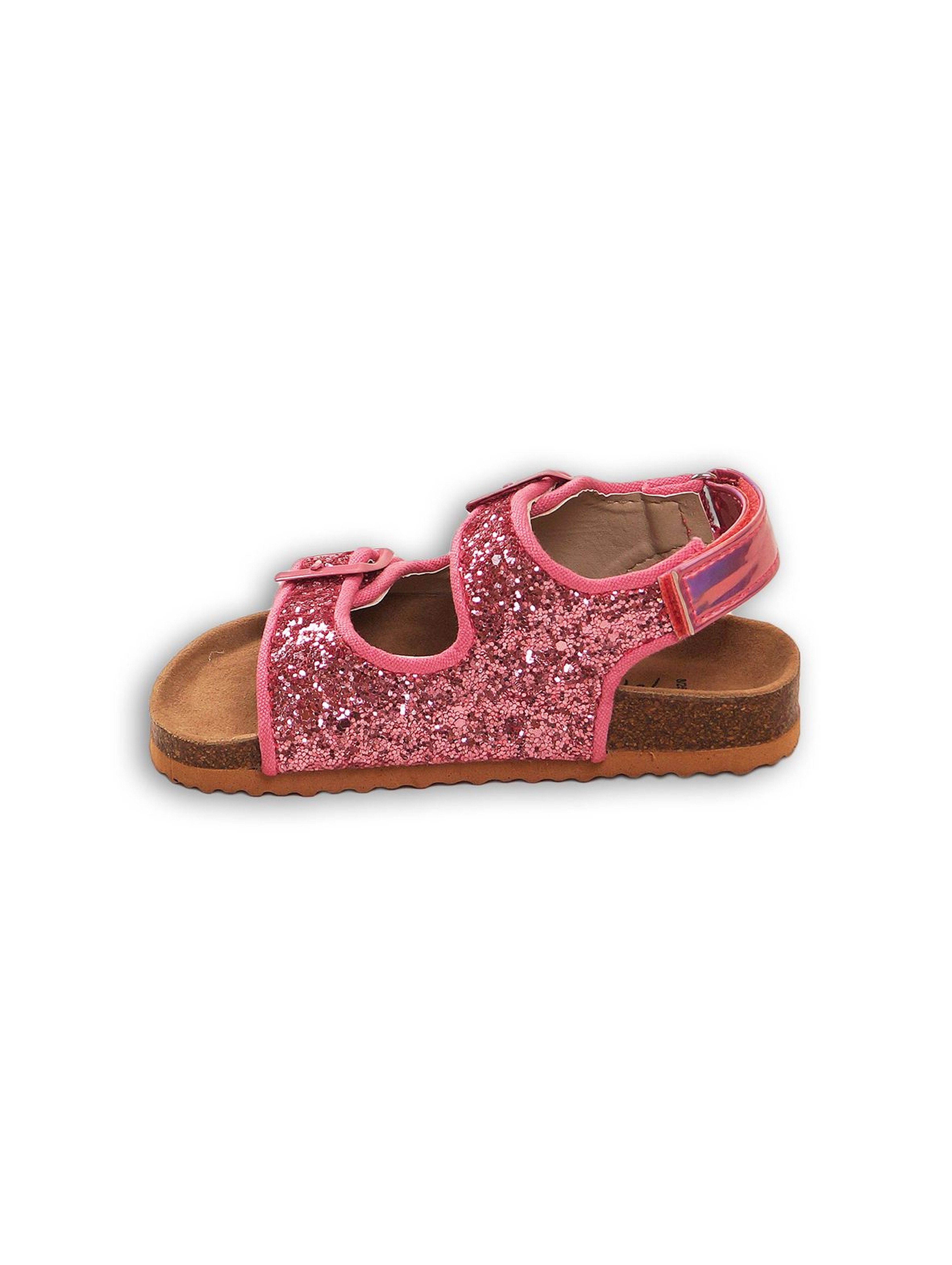 Sandały dla dziewczynki- różowe brokatowe
